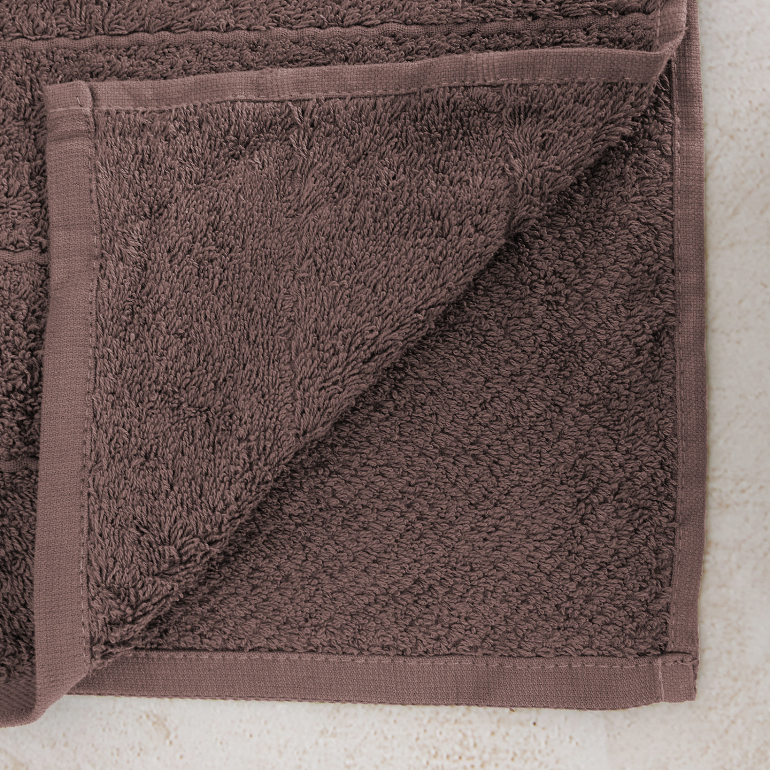 Полотенце махровое Олимп, коричневое - фото № 5