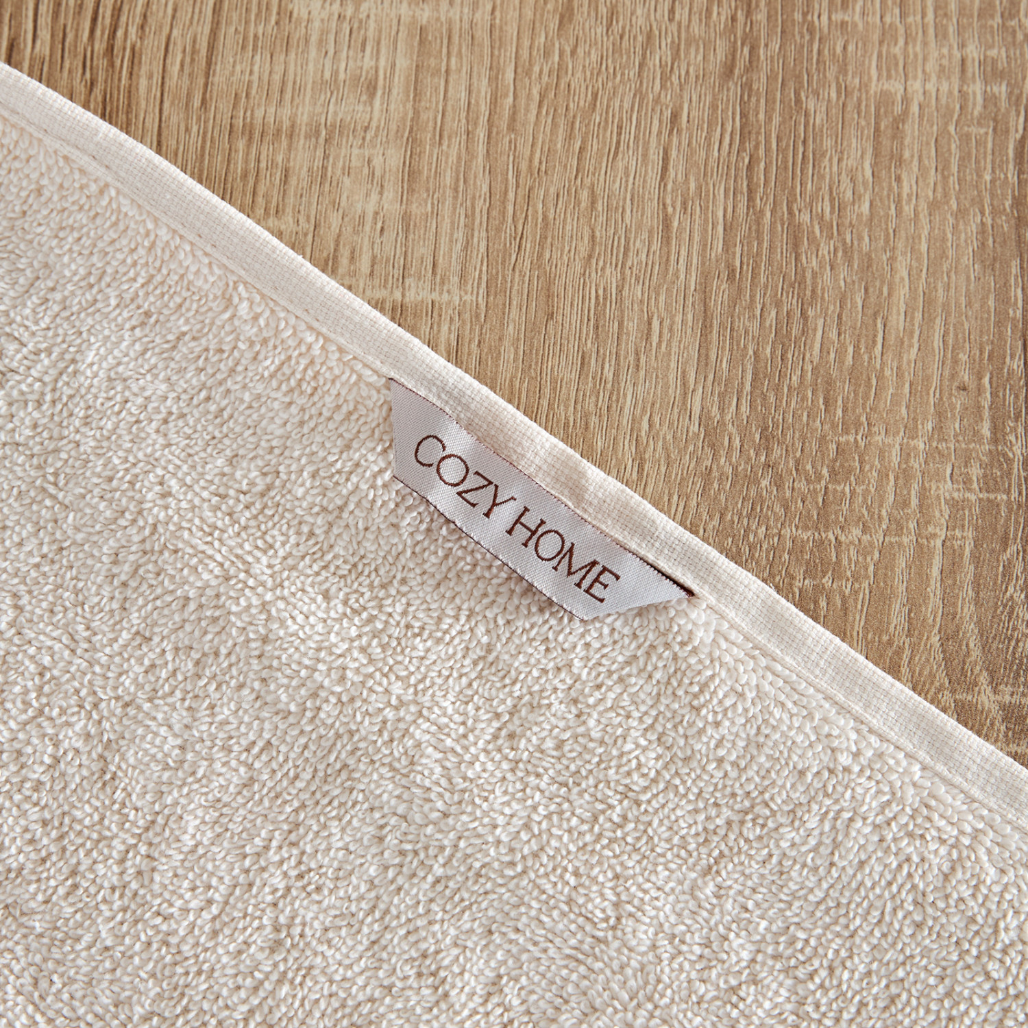 Полотенце махровое Favo, бежевое - фото № 5