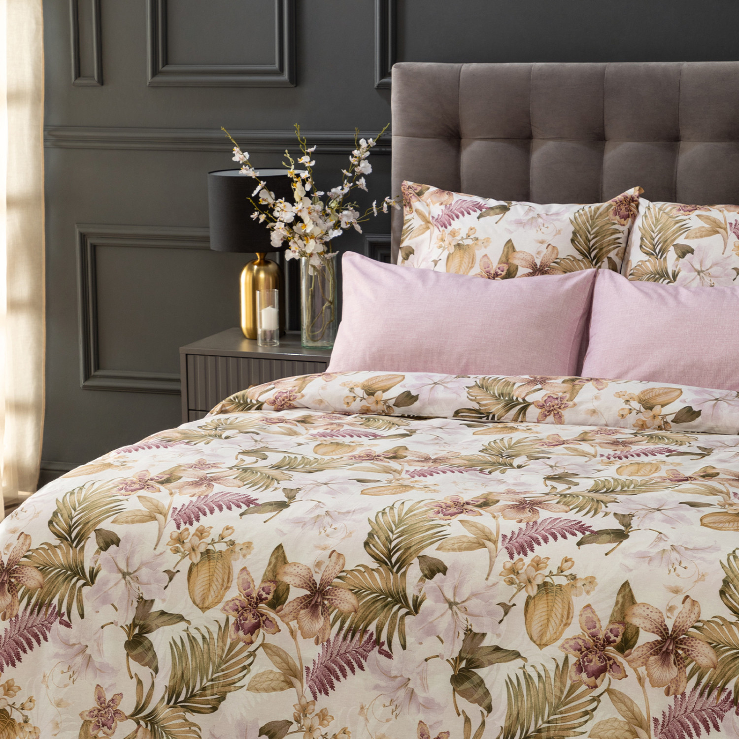 Постельное белье Perfezione, розовое - фото № 2