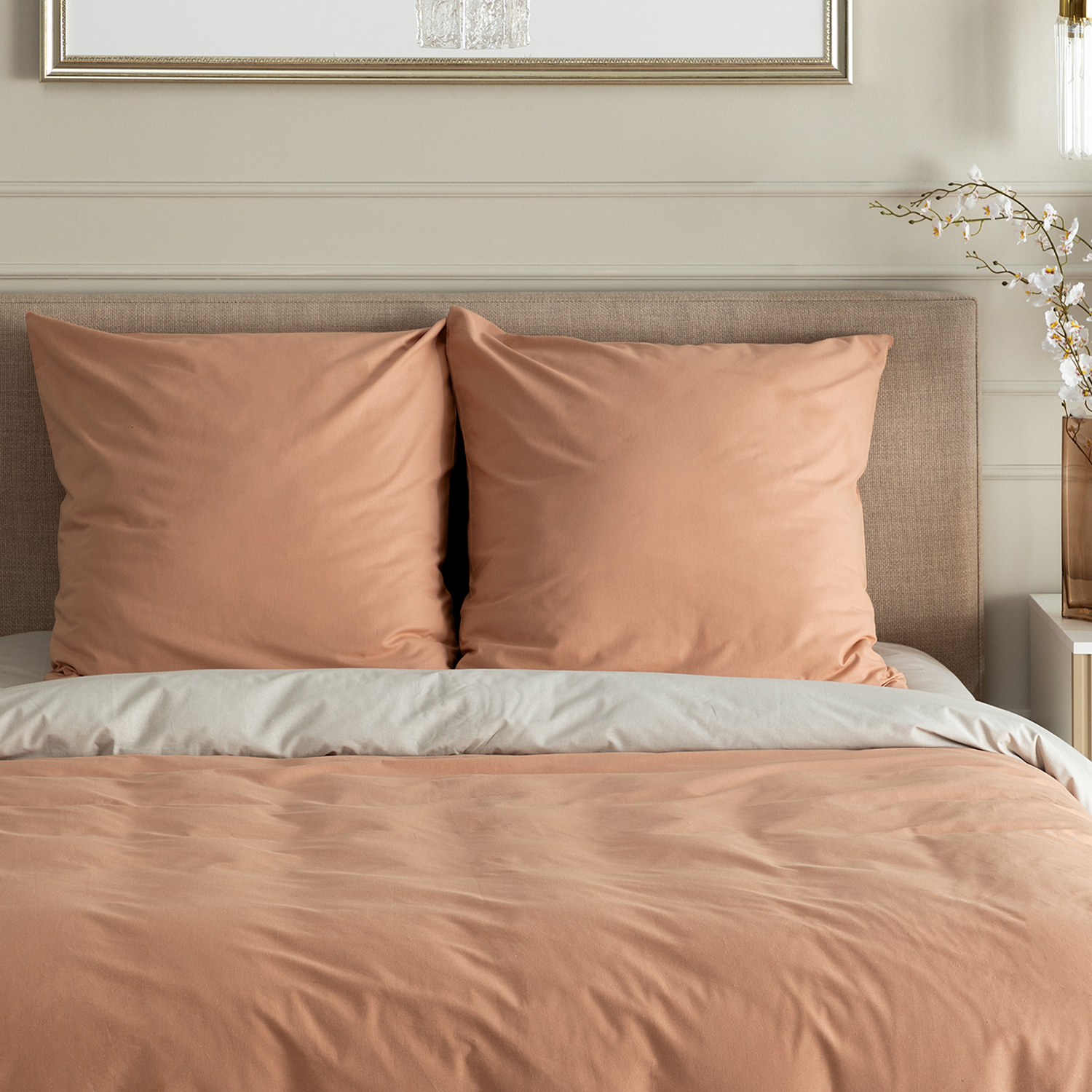 Постельное белье Тосканский беж/Tuscany beige & Greige - фото № 9