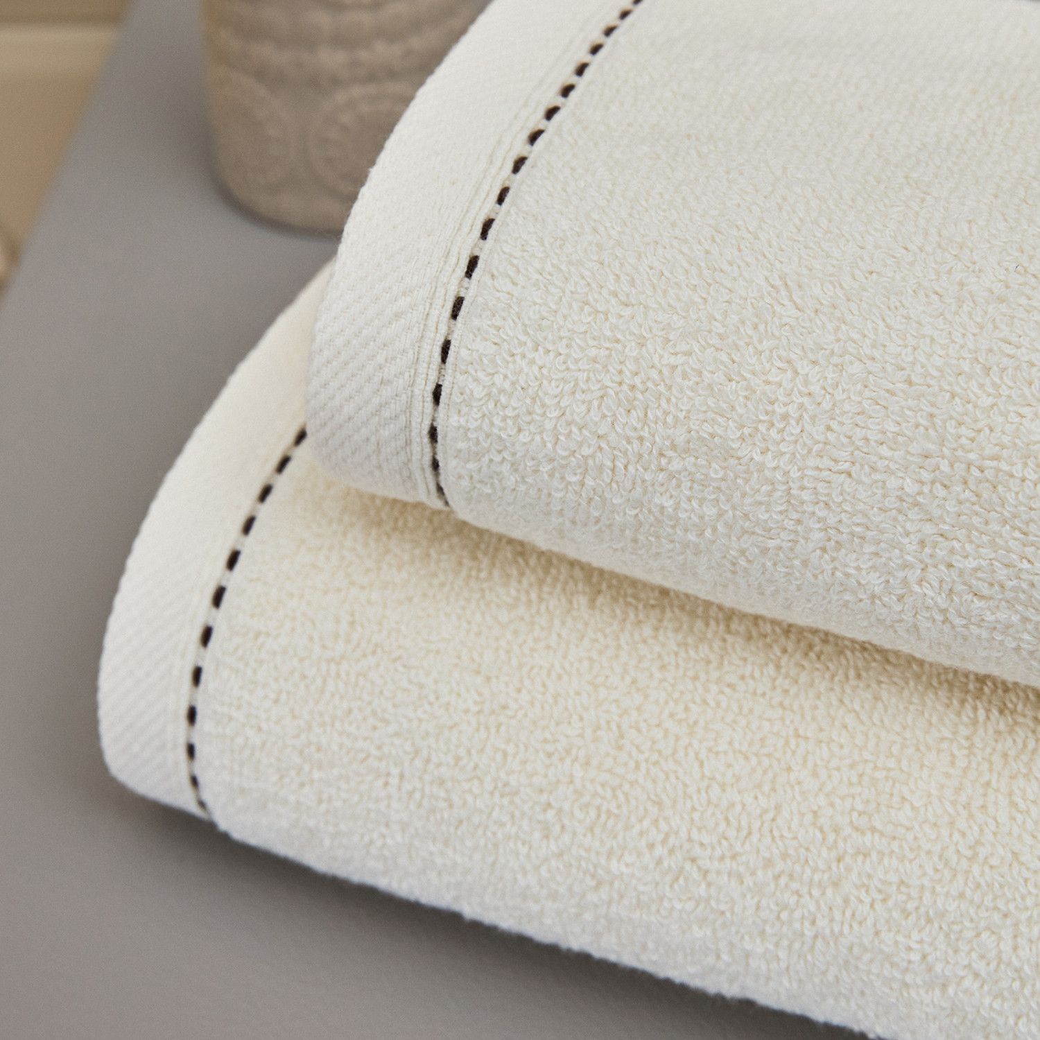 Полотенце махровое Амадео/Amadeo, экрю - фото № 3