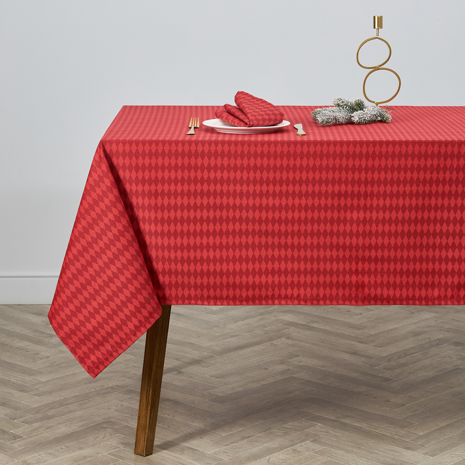 Скатерть Rhombus, красная