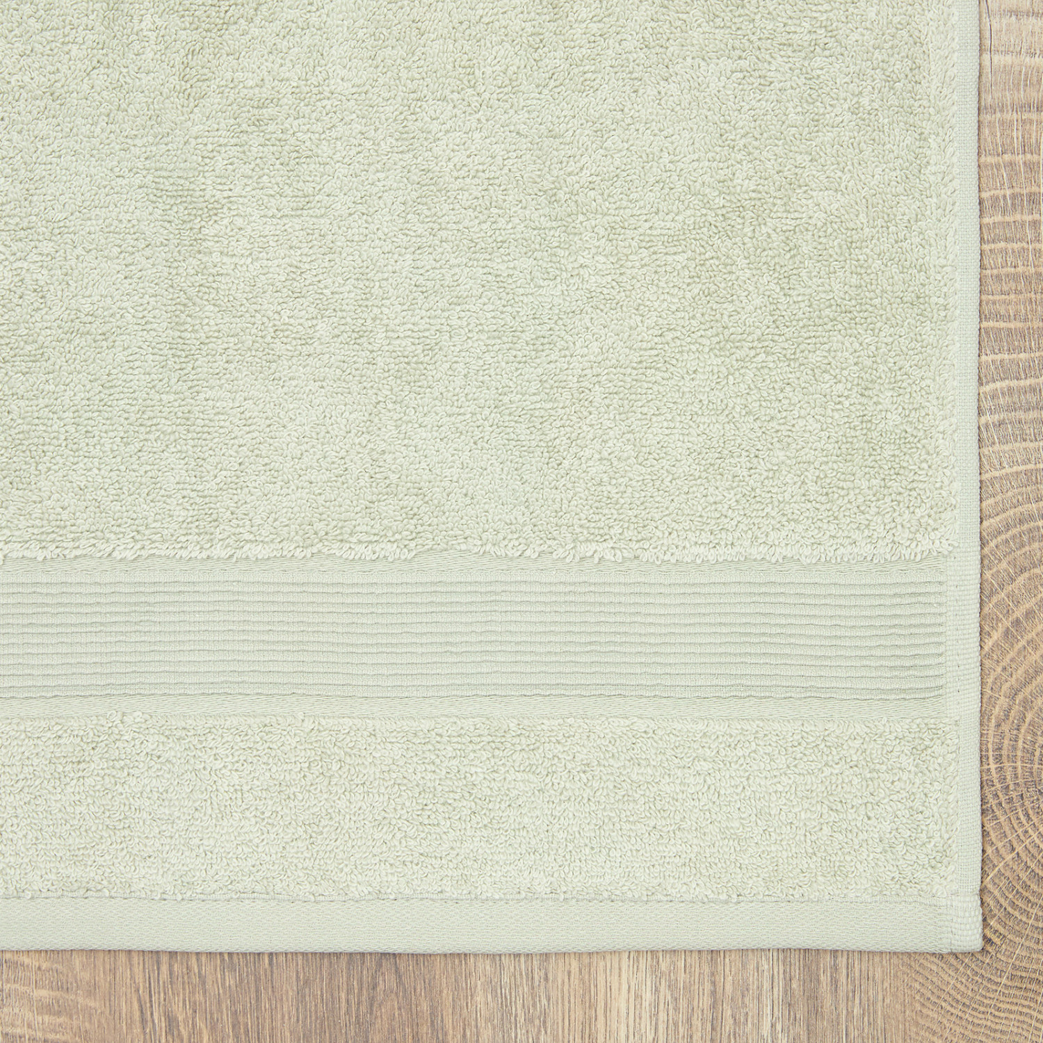 Полотенце махровое Nell, серо-зеленое - фото № 2