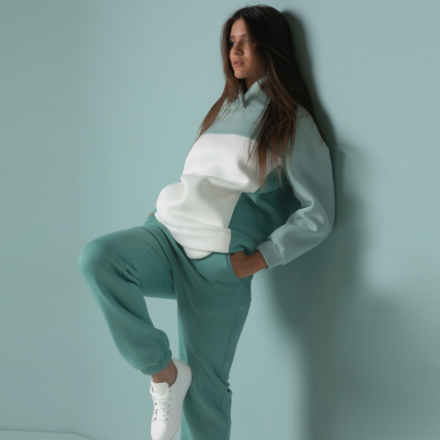 Худи Giorno, зеленое - фото № 4