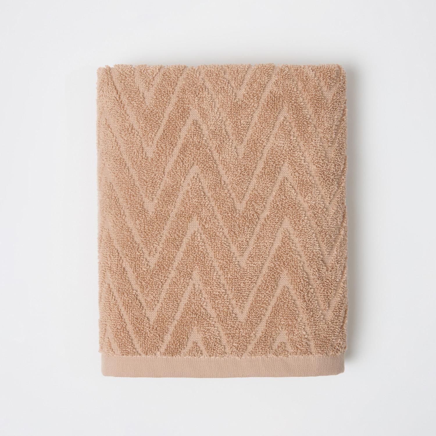 Полотенце махровое Зигзаг/Zigzag, кофе