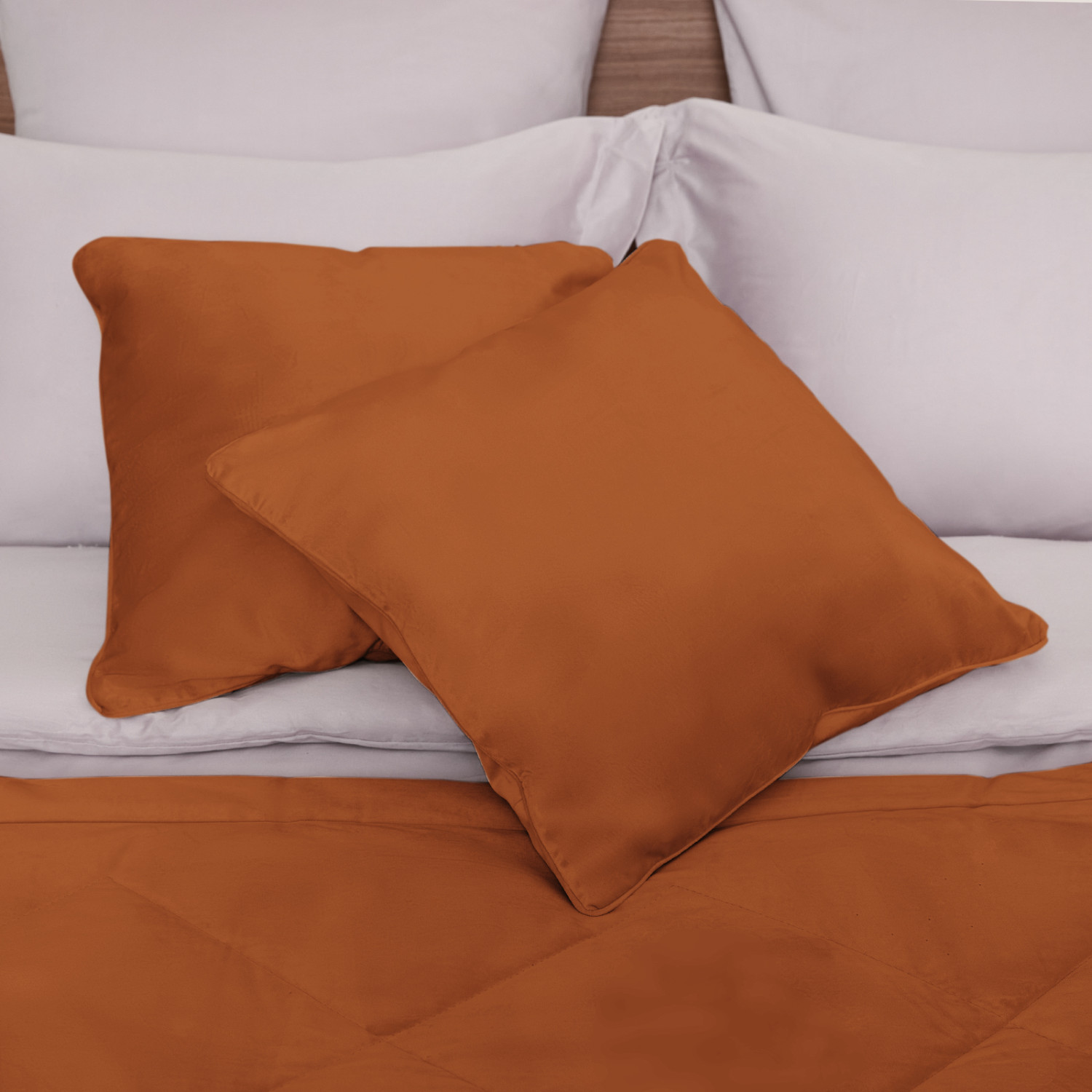 Подушка декоративная Vellut, морковная - фото № 2