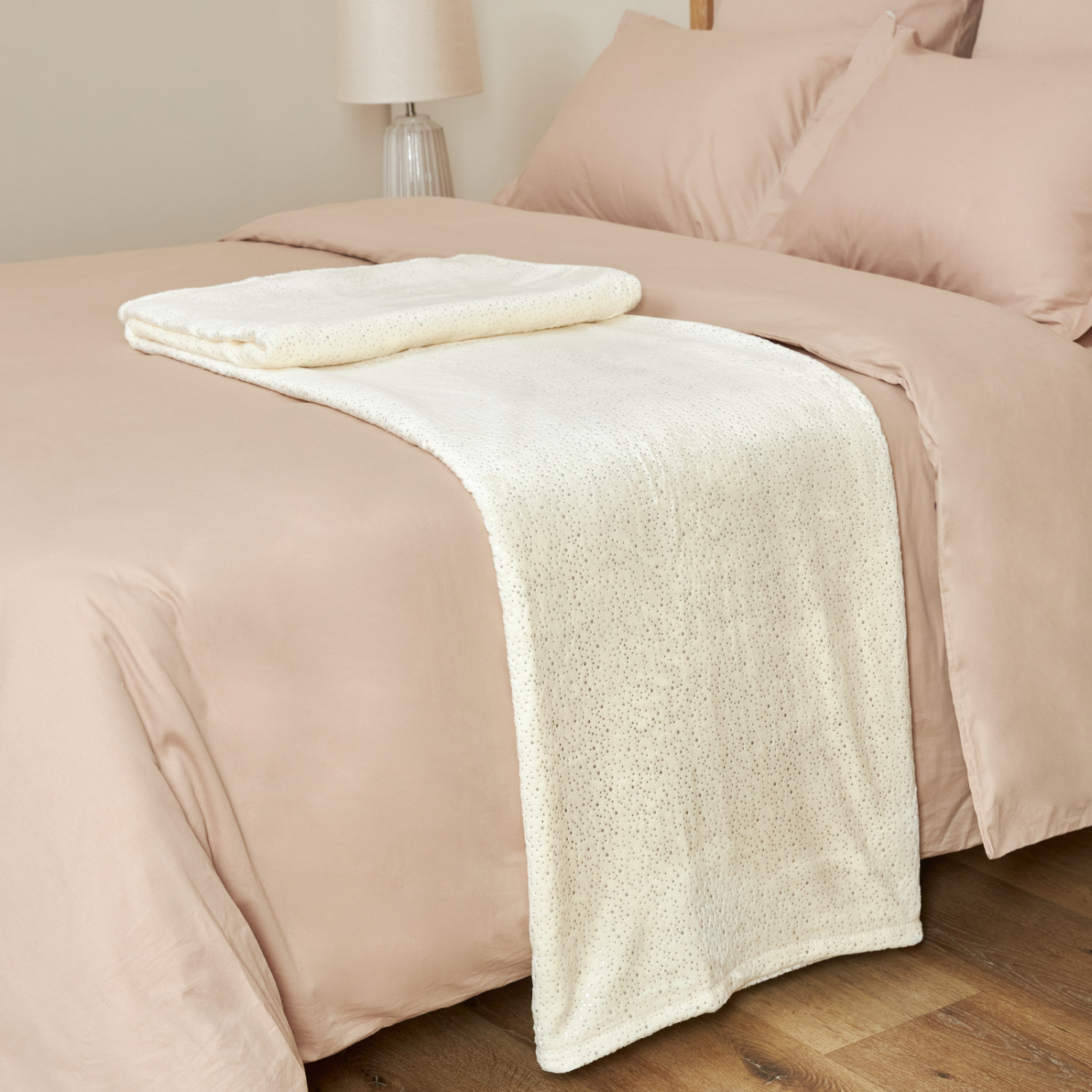 Плед Shiny, экрю - фото № 2