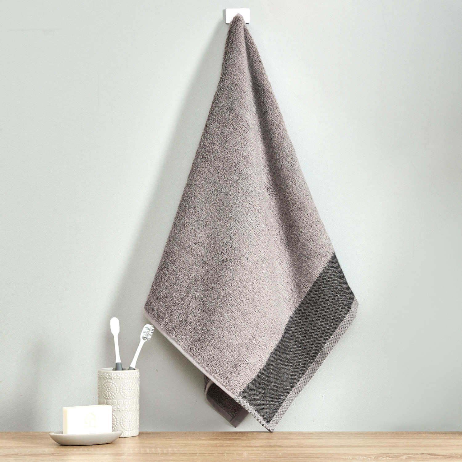 Полотенце махровое Giorgio, серое