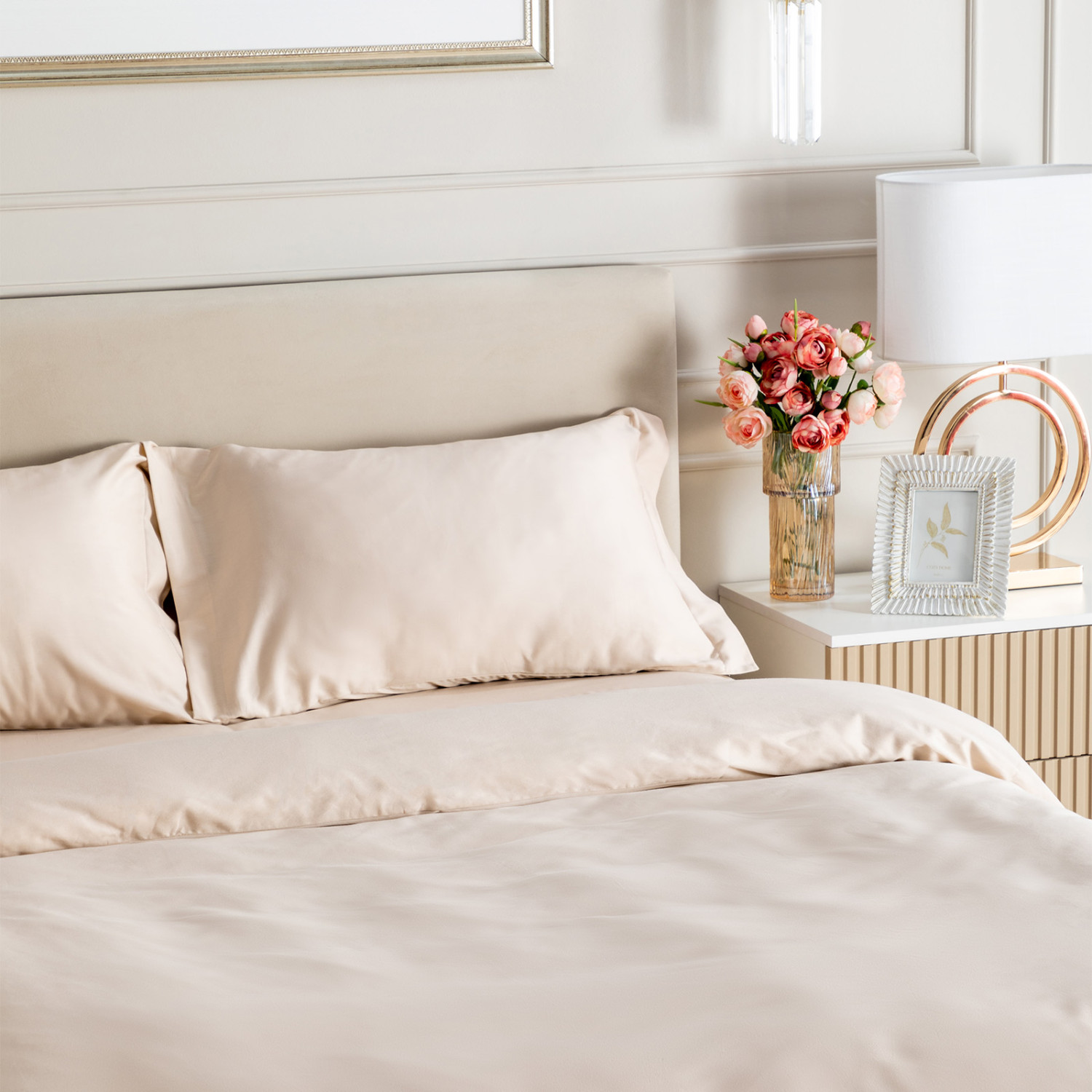 Постельное белье Crystal beige light - фото № 4