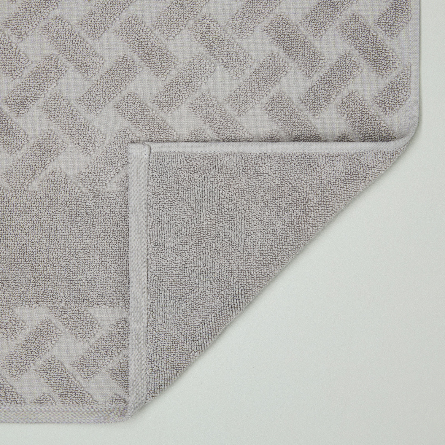 Полотенце махровое Адрио/Adrio, серое - фото № 4