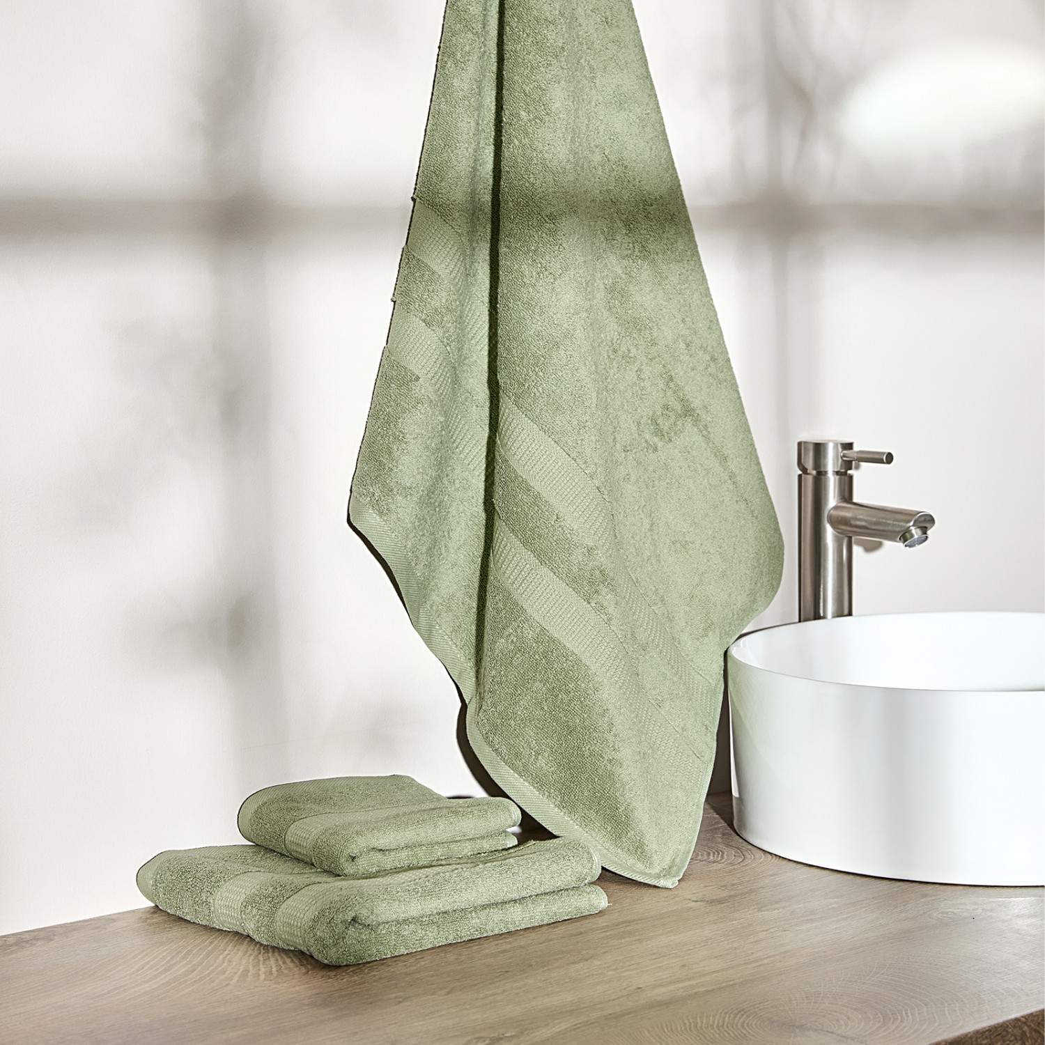 Полотенце махровое Bettino, зеленое - фото № 2