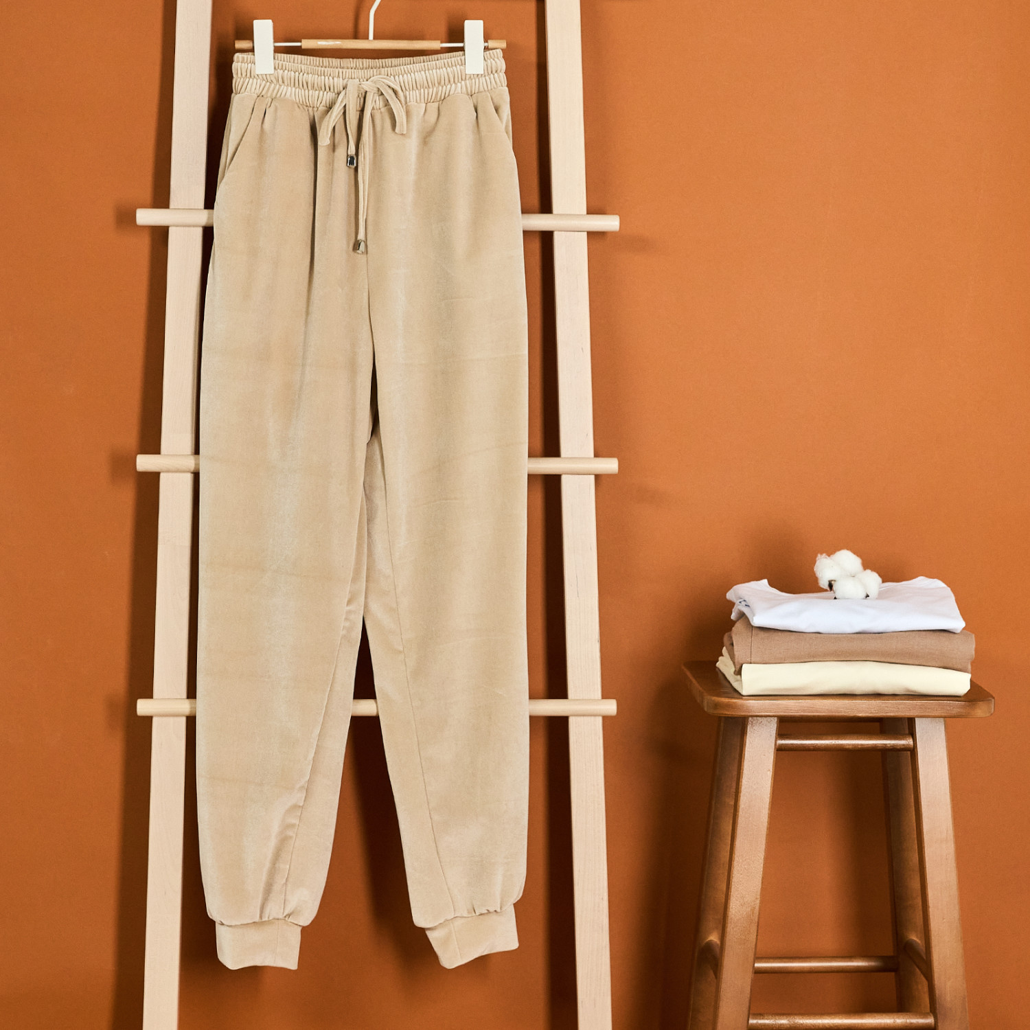 Комплект Velours, бежевый - фото № 10