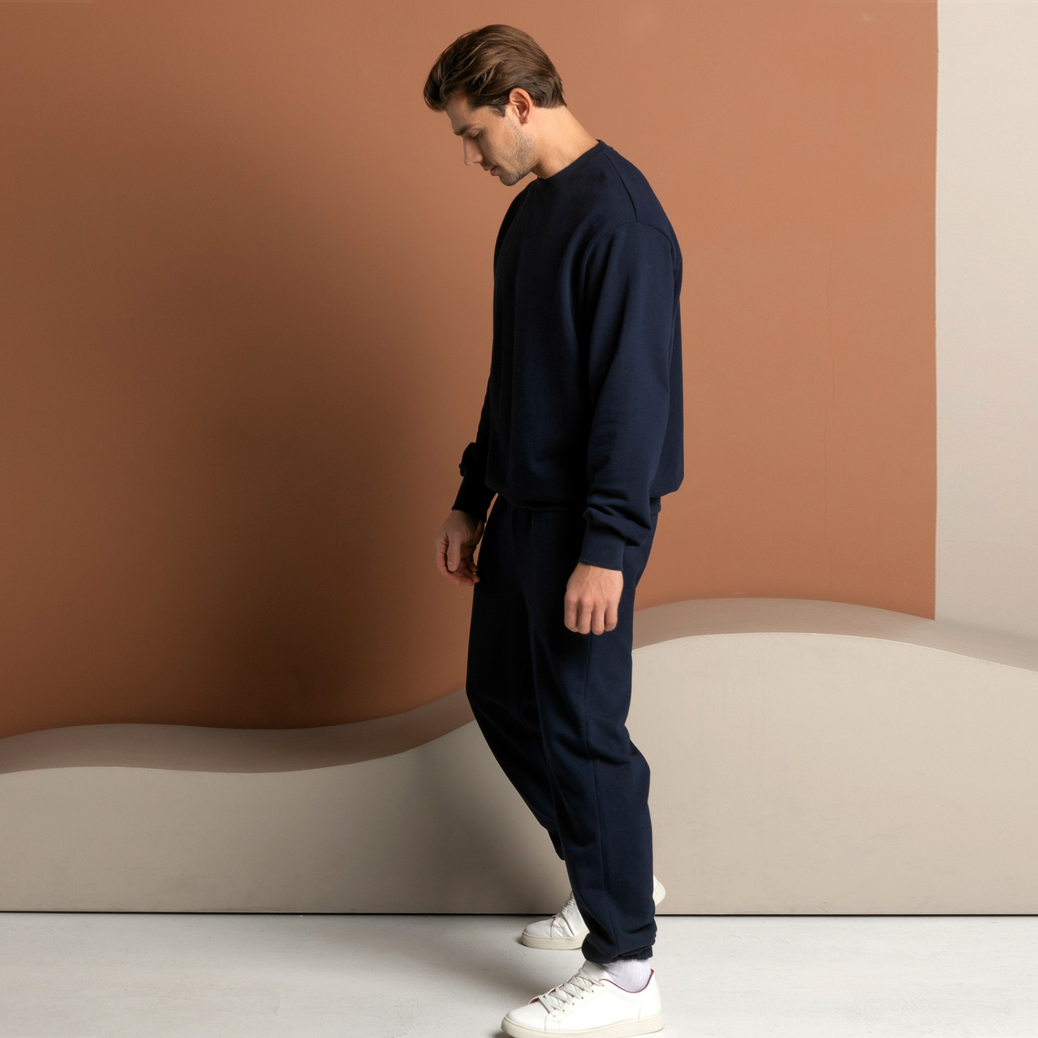 Брюки Massimo men, синие на резинке - фото № 7