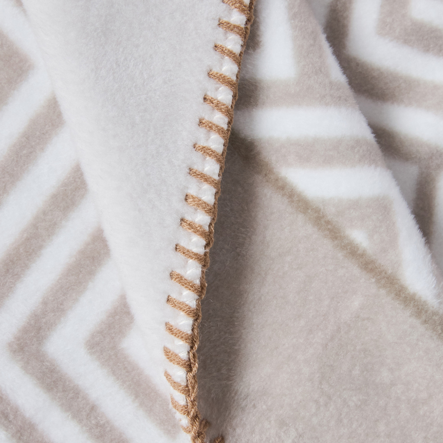 Плед Пончо/Poncho, бежевый - фото № 9