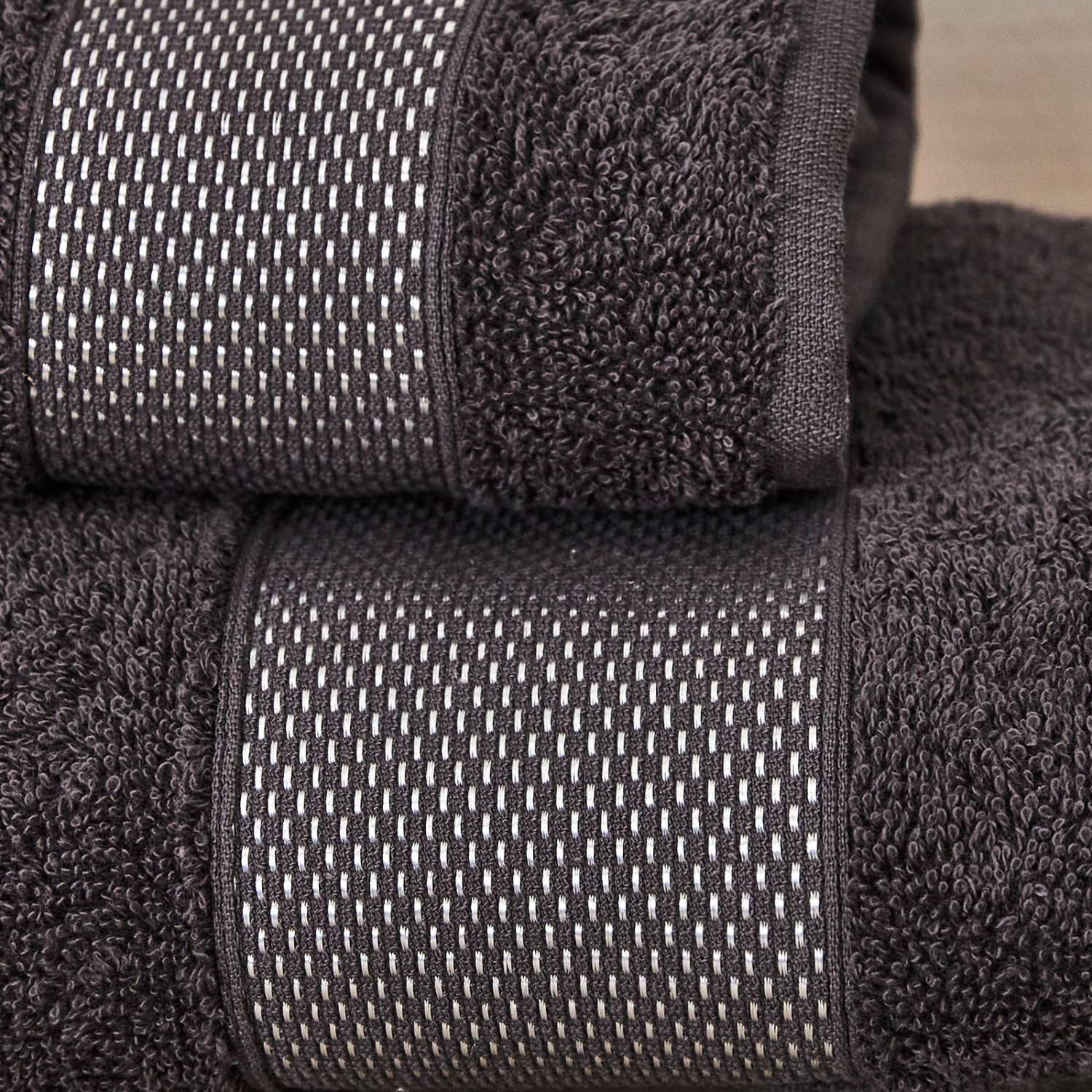 Полотенце махровое Dalia, коричневое - фото № 3