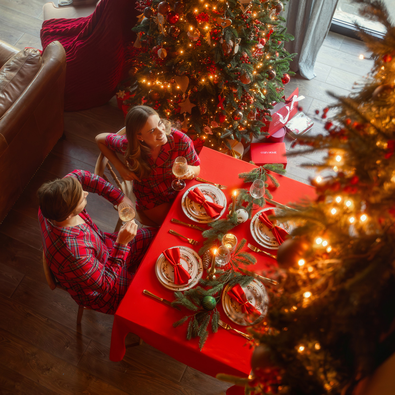 Скатерть Рождество в деревне/Country christmas II - фото № 8