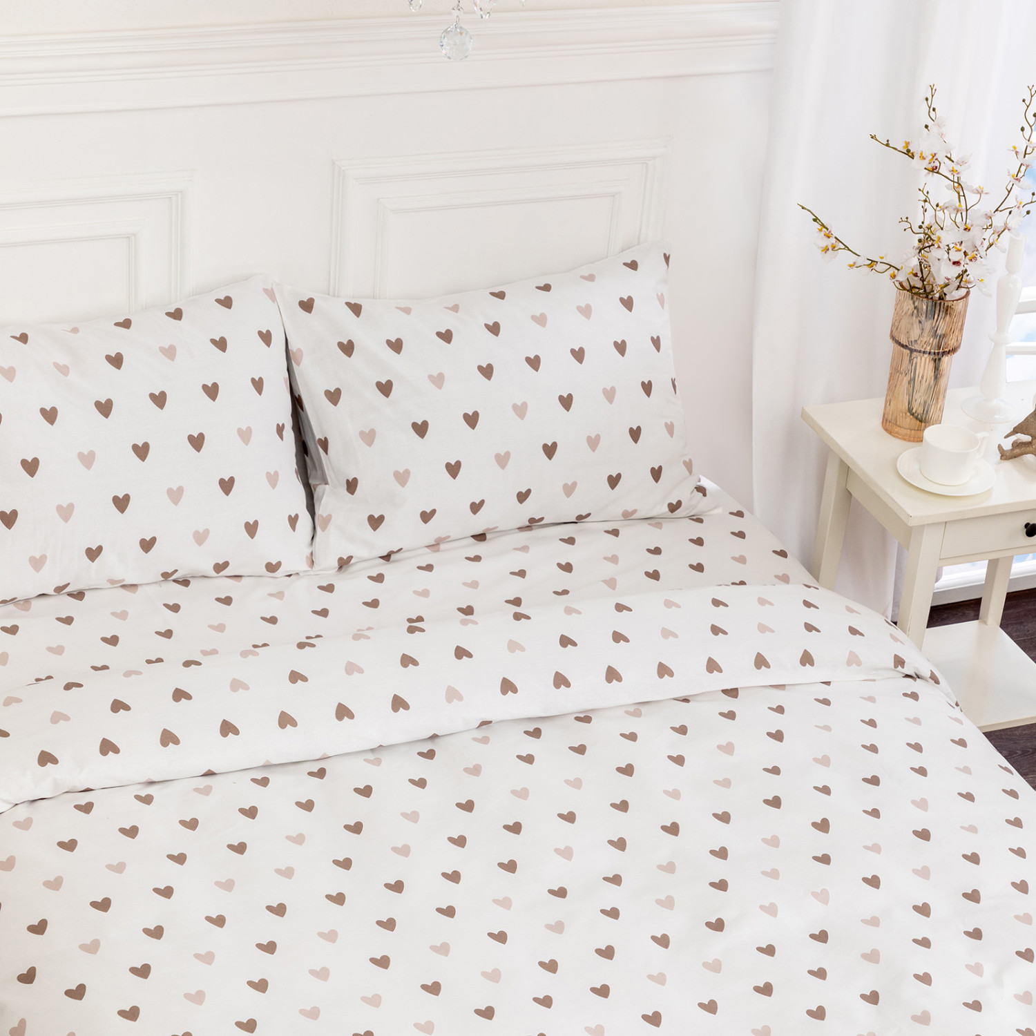 Постельное белье Любовь моя (коричневый)/Amore mio brown - фото № 6