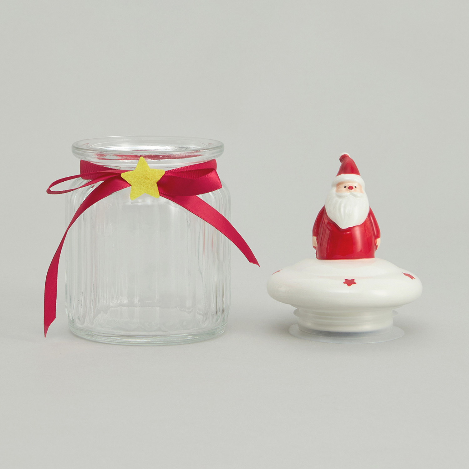 Емкость для хранения Рождественский джем/Christmas jam, дед мороз - фото № 6