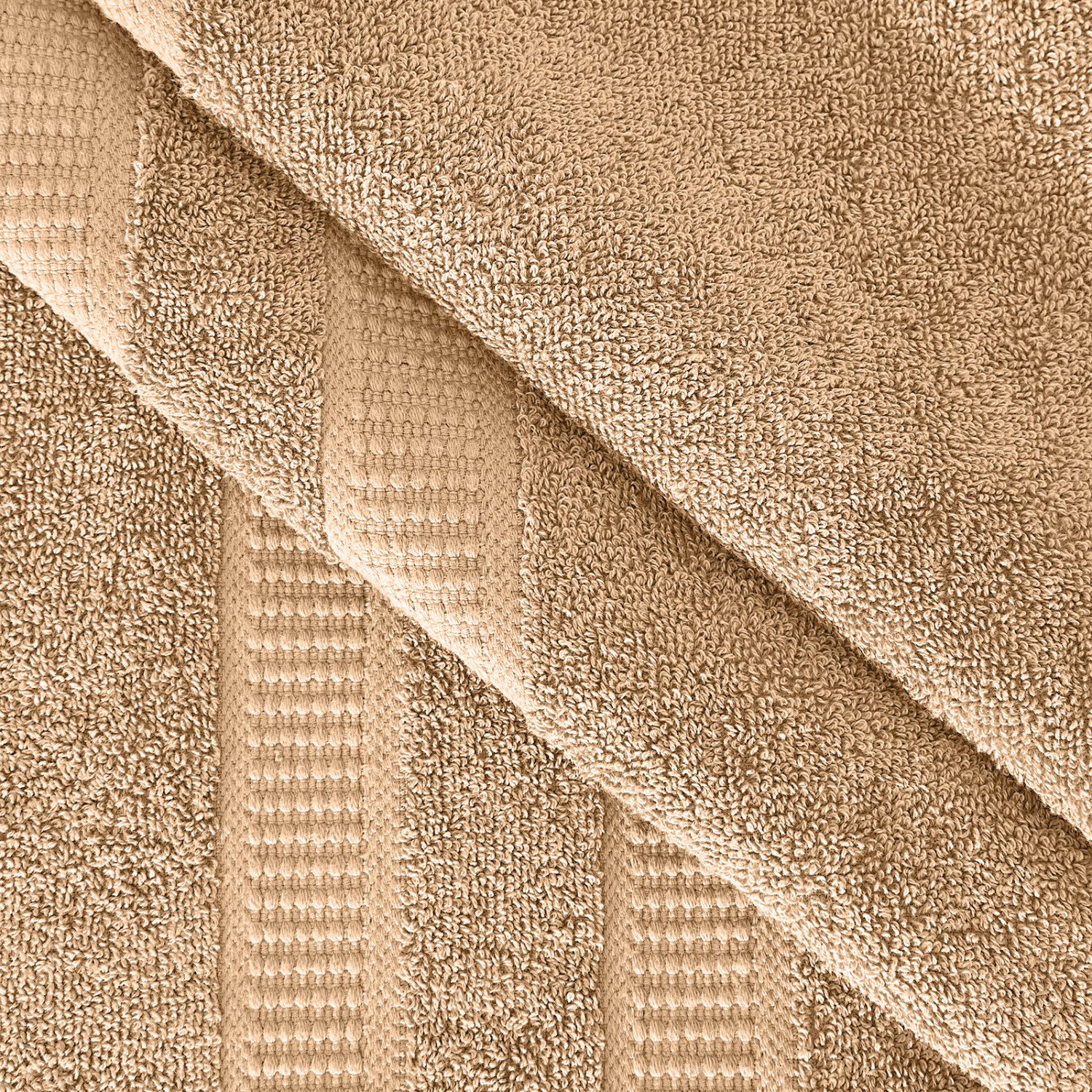 Полотенце махровое Беттин/Bettino, бежевое - фото № 6