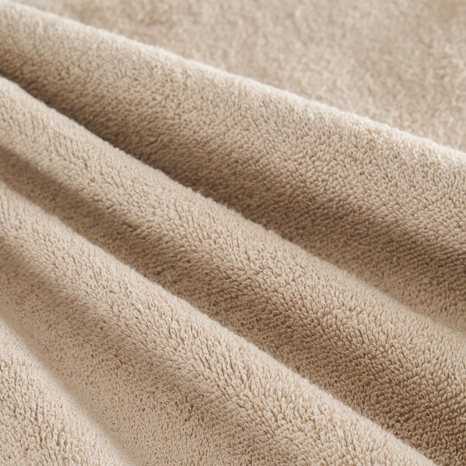 Полотенце махровое Punto, бежевое - фото № 5