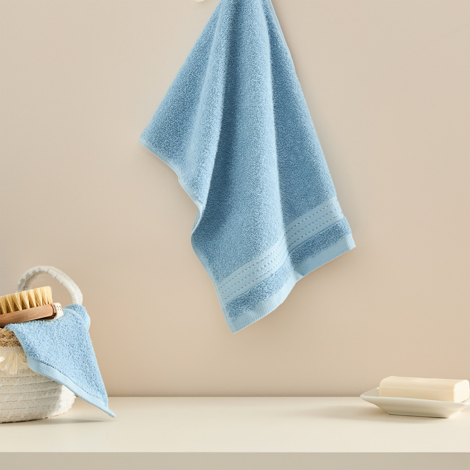 Полотенце махровое Базена/Basena, кобальт - фото № 3