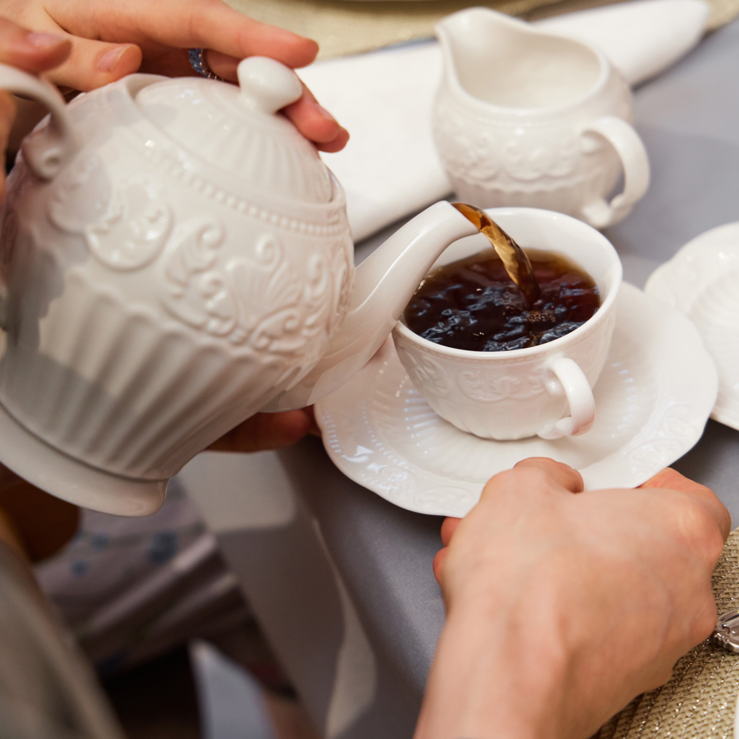 Молочник Белое тиснение/Emboss White - фото № 8