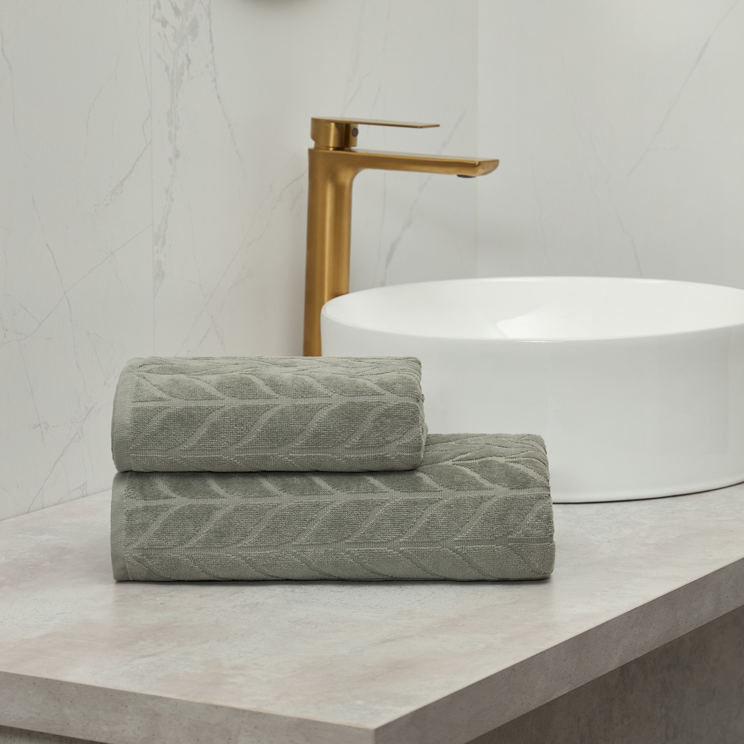 Полотенце махровое Dionisio, зеленое - фото № 6