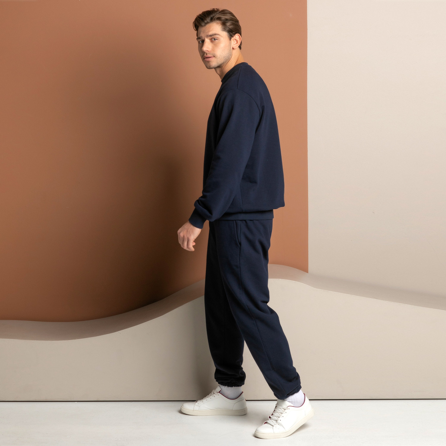 Брюки Массимо мужской/Massimo men, синие на резинке - фото № 6