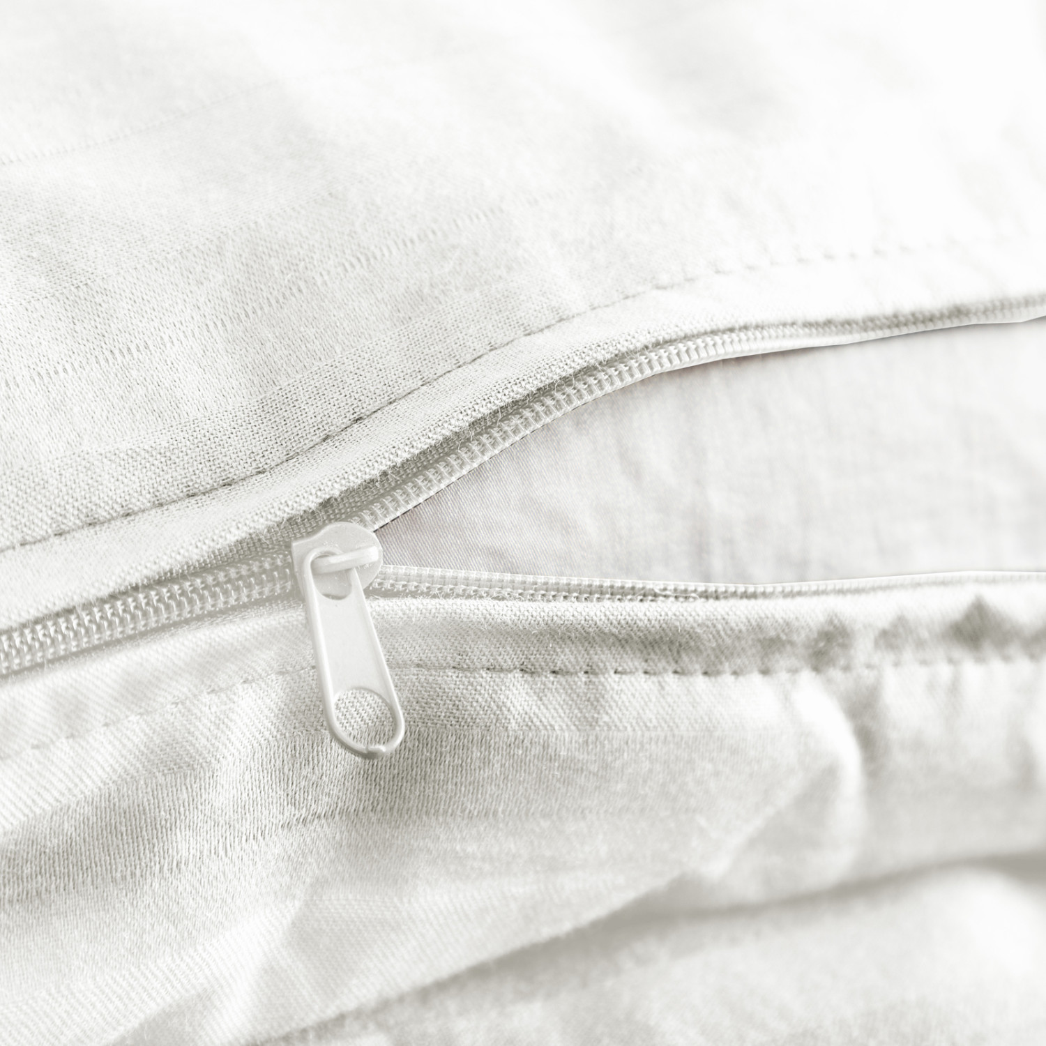 Постельное белье Белый, страйп-сатин 43463-1 - фото № 10