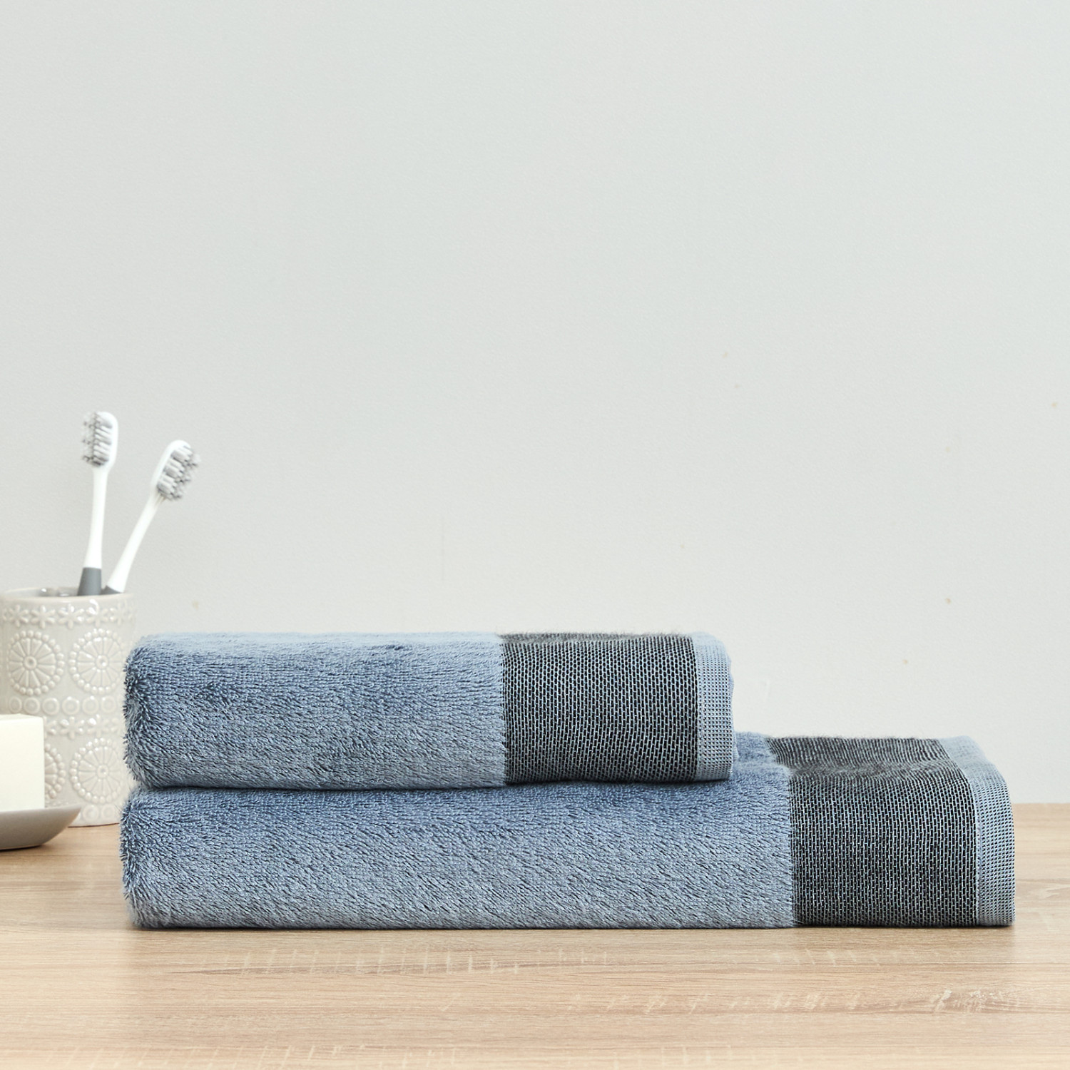 Полотенце махровое Джорджо/Giorgio, синее - фото № 3