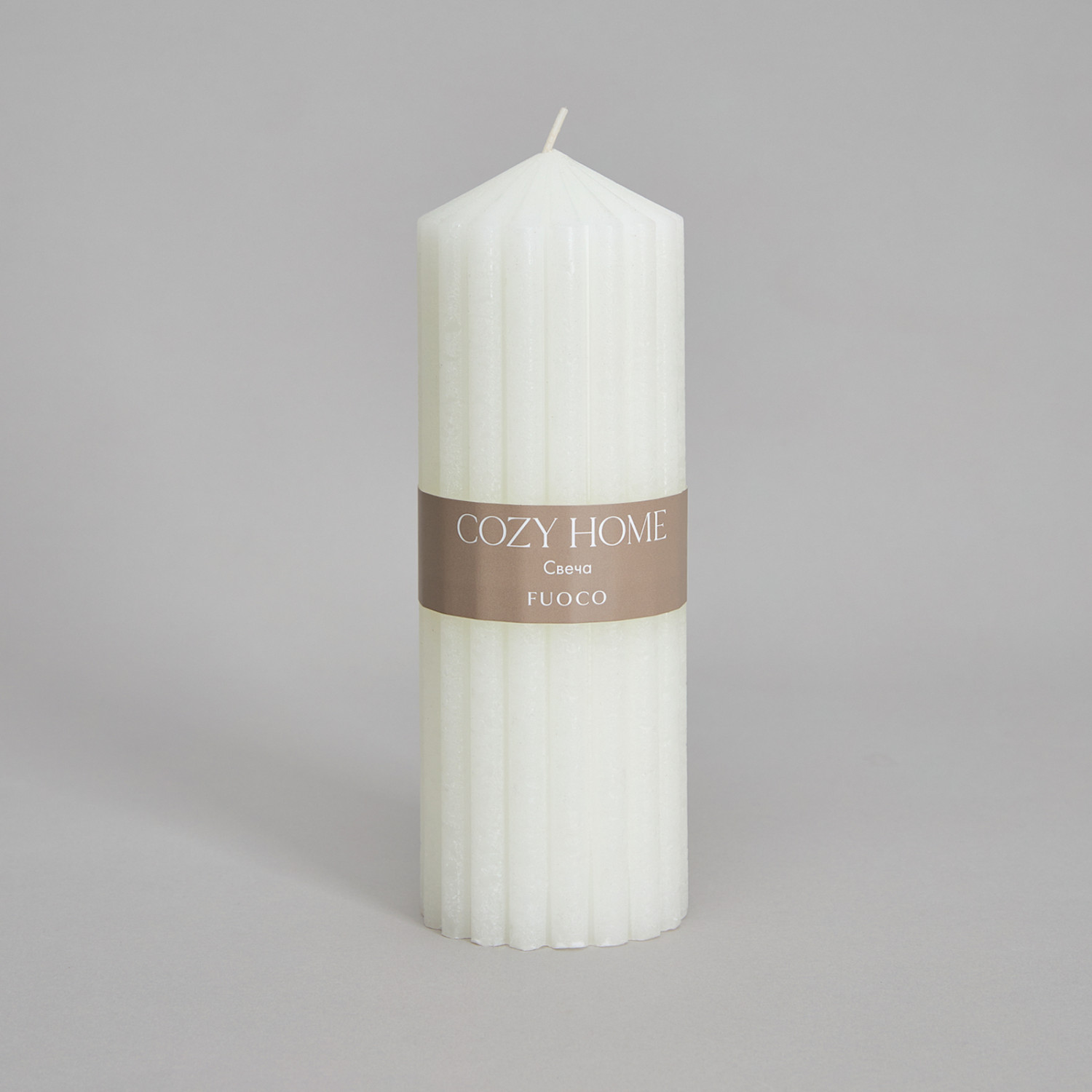 Свеча Fuoco, белая - фото № 2