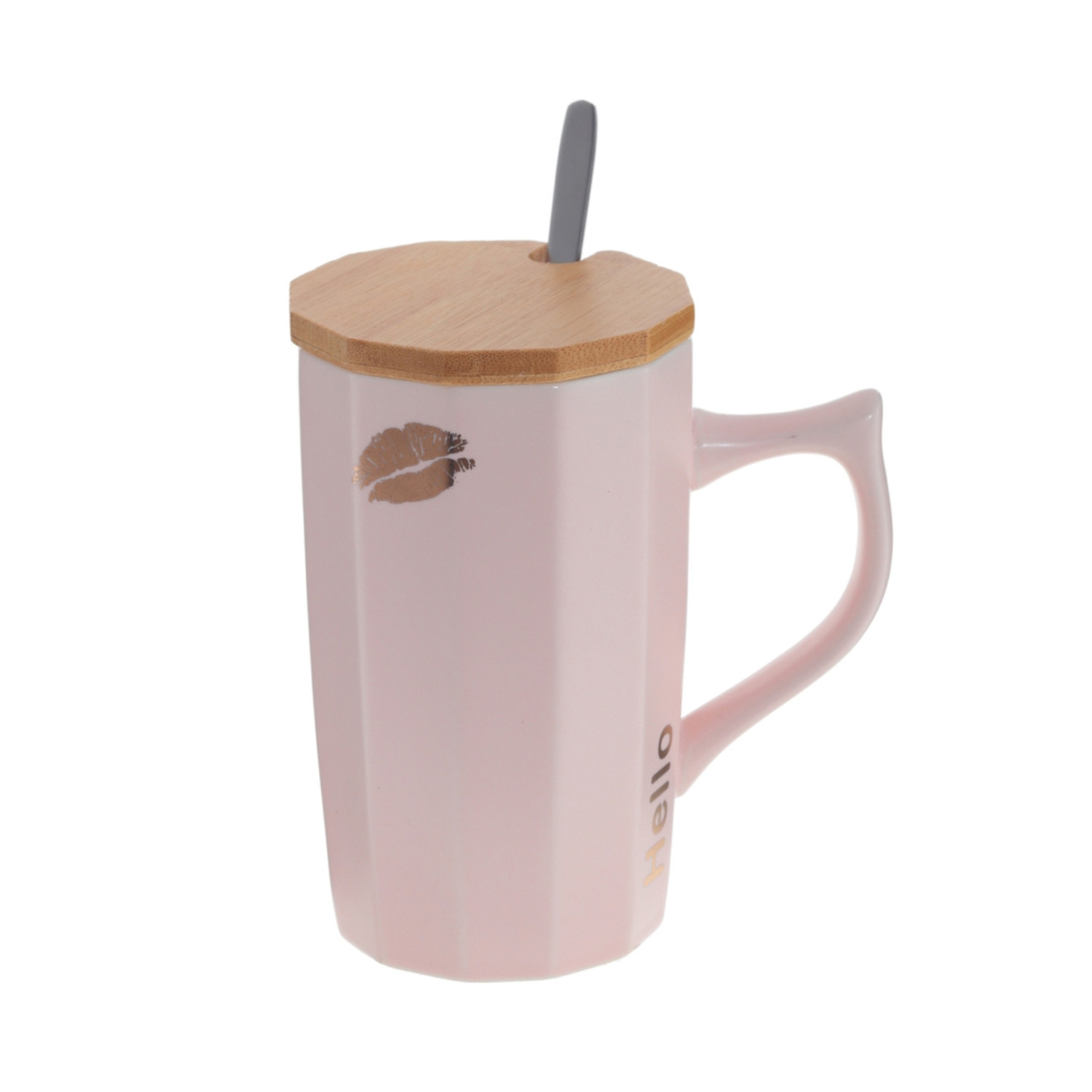 Кружка с крышкой и ложкой 450 мл. Capolono