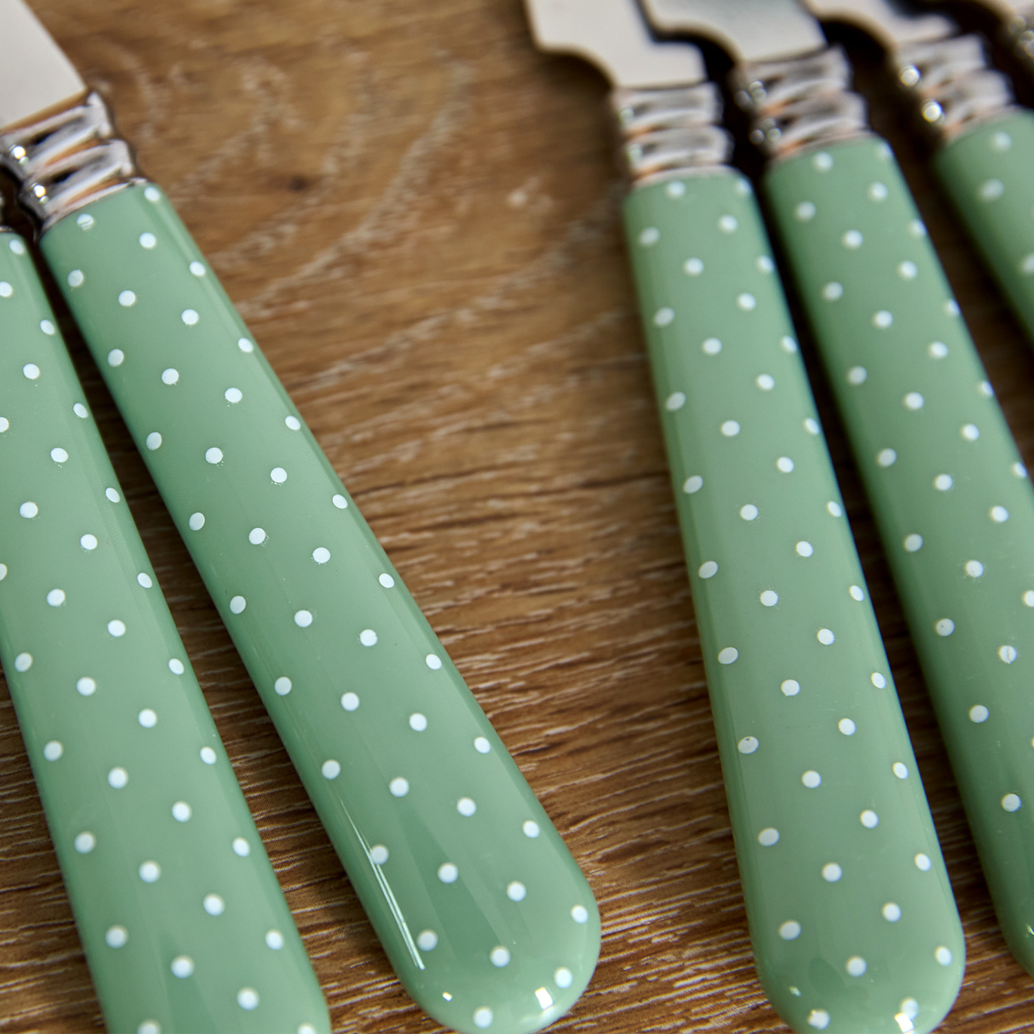 Набор столовых приборов Anna Molly, зеленый - фото № 2