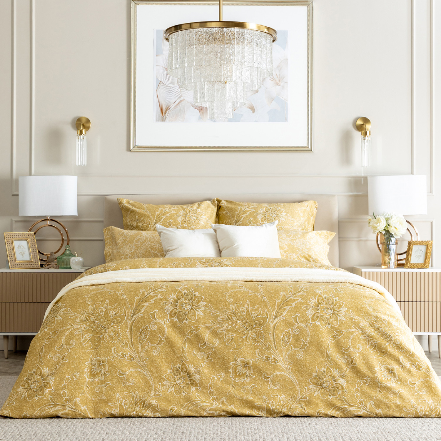 Постельное белье Золотистая вышивка/Ricamo dorato - фото № 10