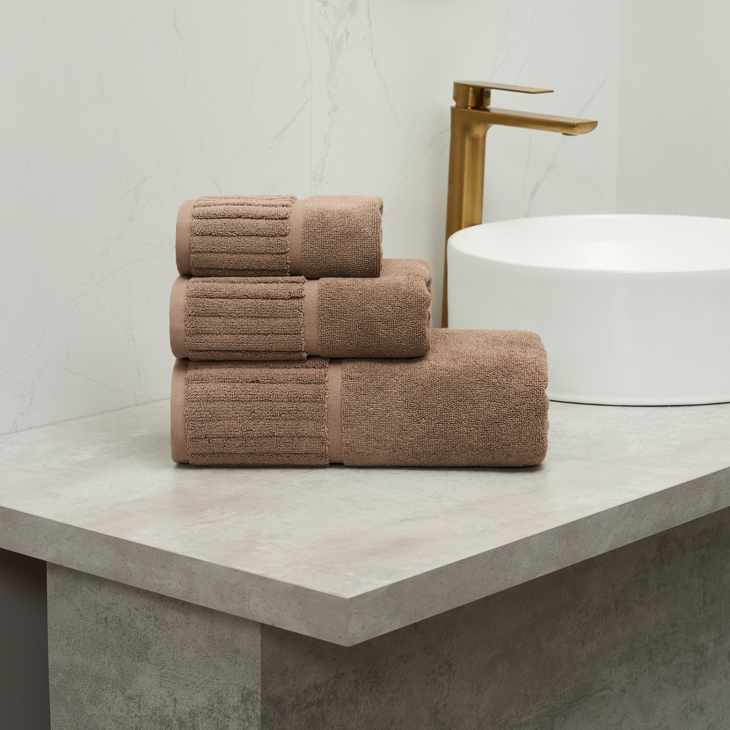 Полотенце махровое Asterio, шоколад - фото № 7