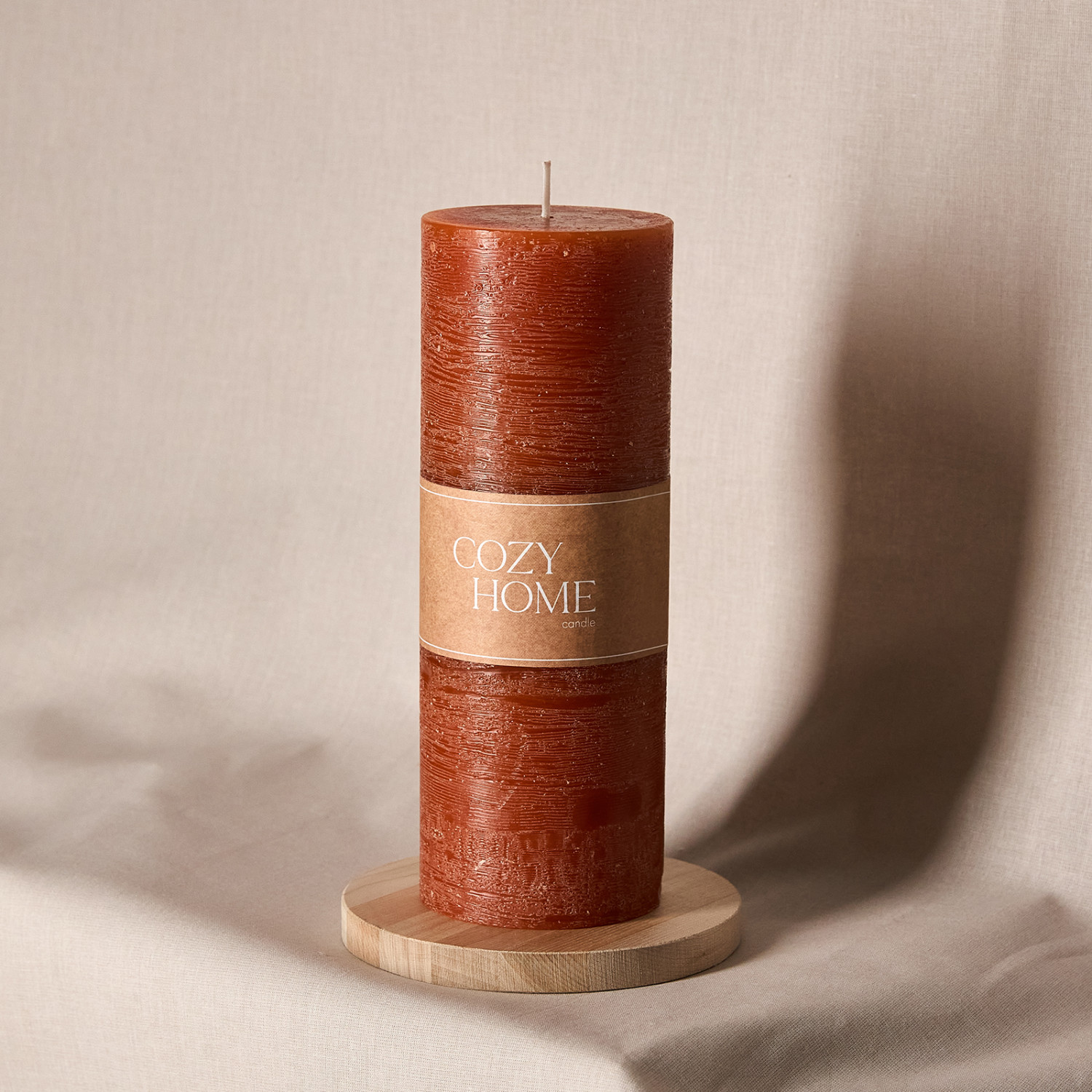 Свеча Fiamma классическая, терракота - фото № 3