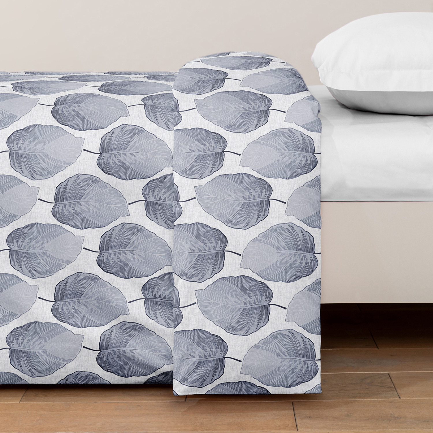 Пододеяльник Модико (синие листья)