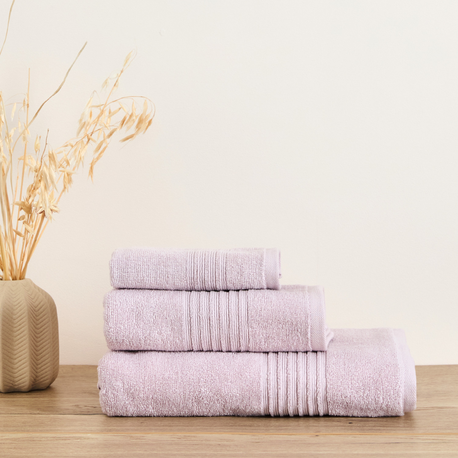 Полотенце махровое Fiorenza, розовое - фото № 8