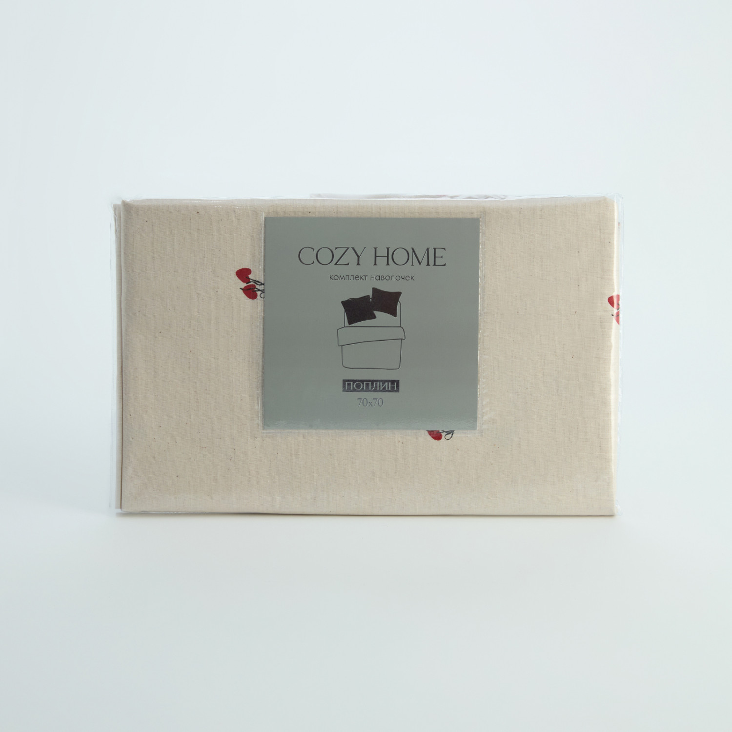 Комплект наволочек Вишневое сердце/Cherry heart - фото № 11