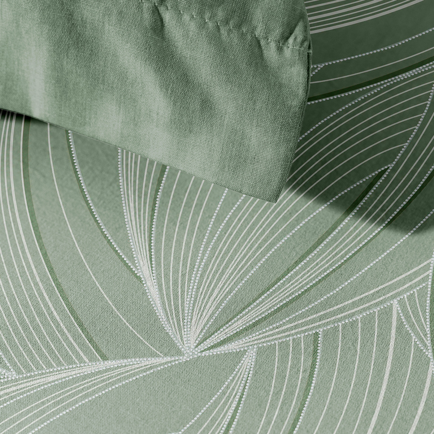 Простыня Танцующие листья/Dancing Leaves - фото № 3