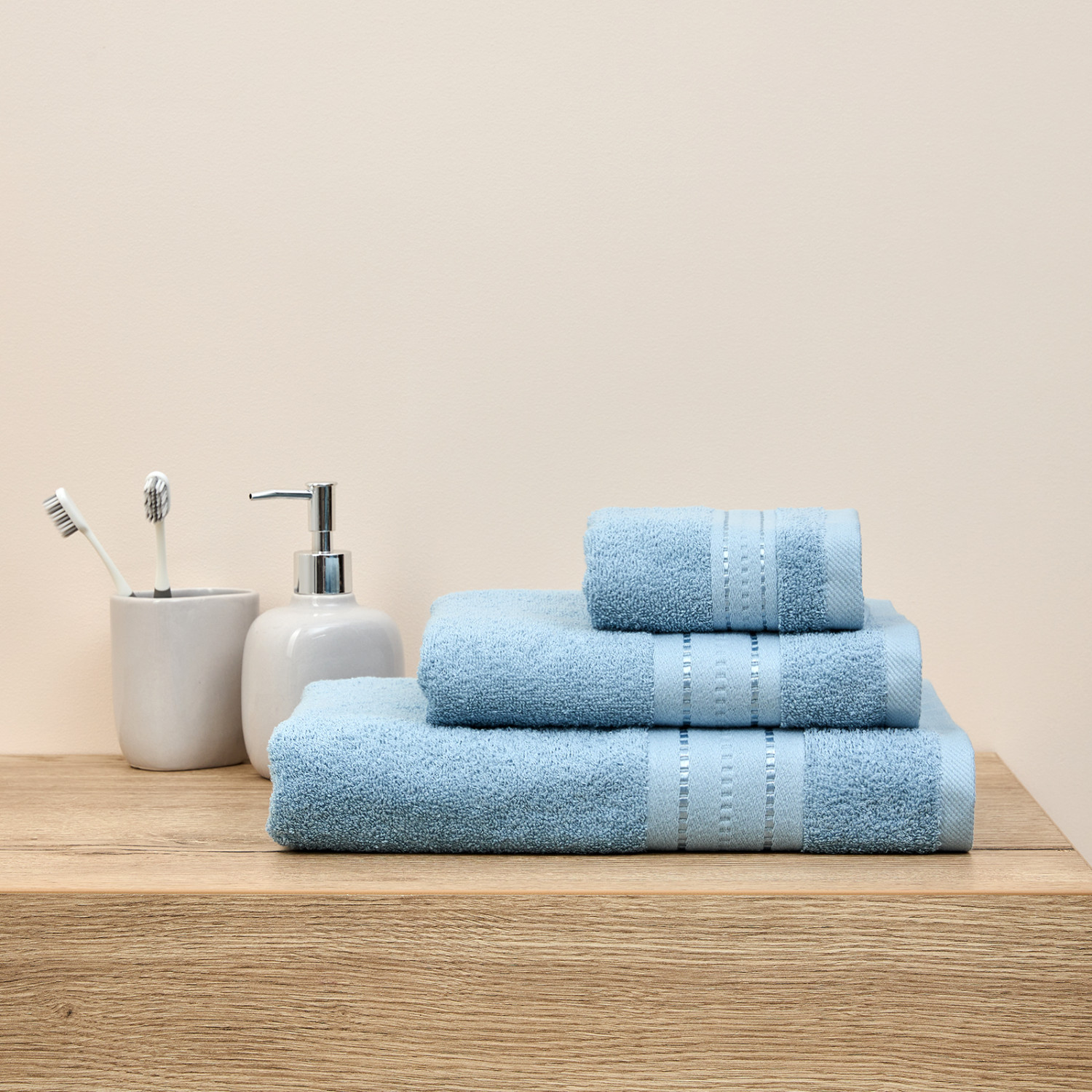 Полотенце махровое Basena, кобальт - фото № 7