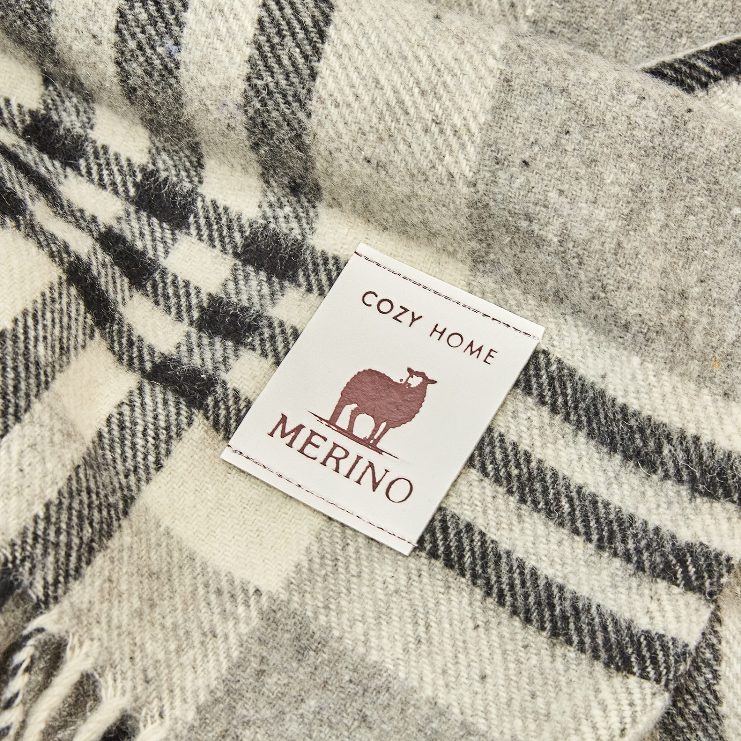 Плед Calore Premuroso, черно-белый - фото № 5