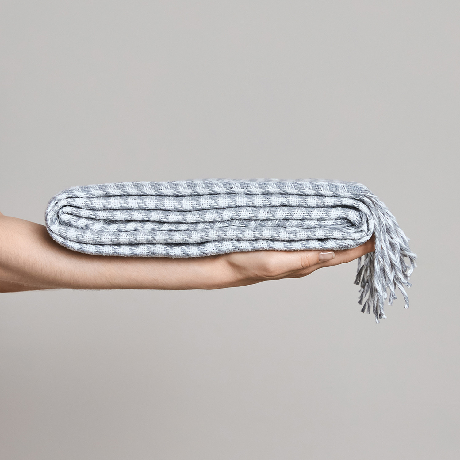 Плед Marayatta, серый - фото № 5