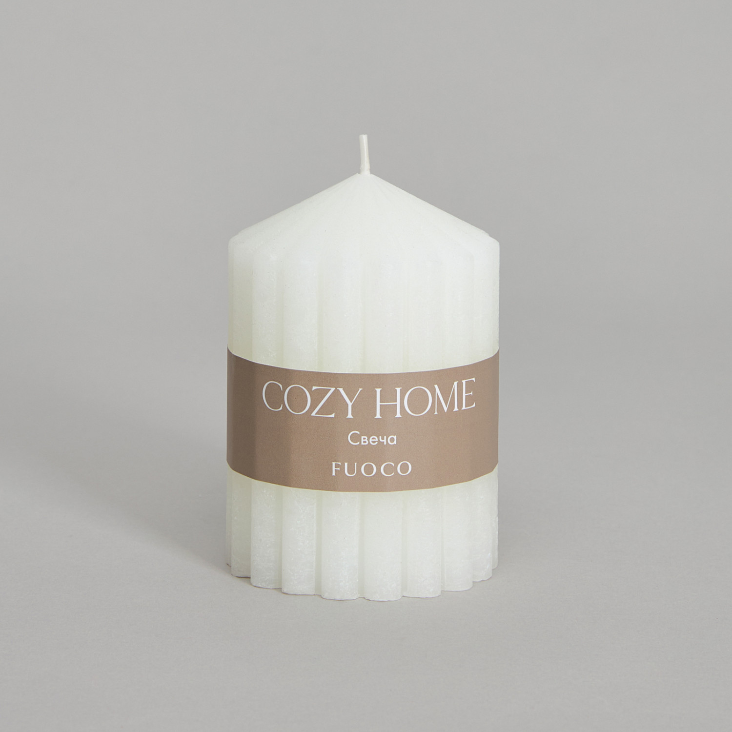 Свеча Огонь/Fuoco, белая - фото № 3