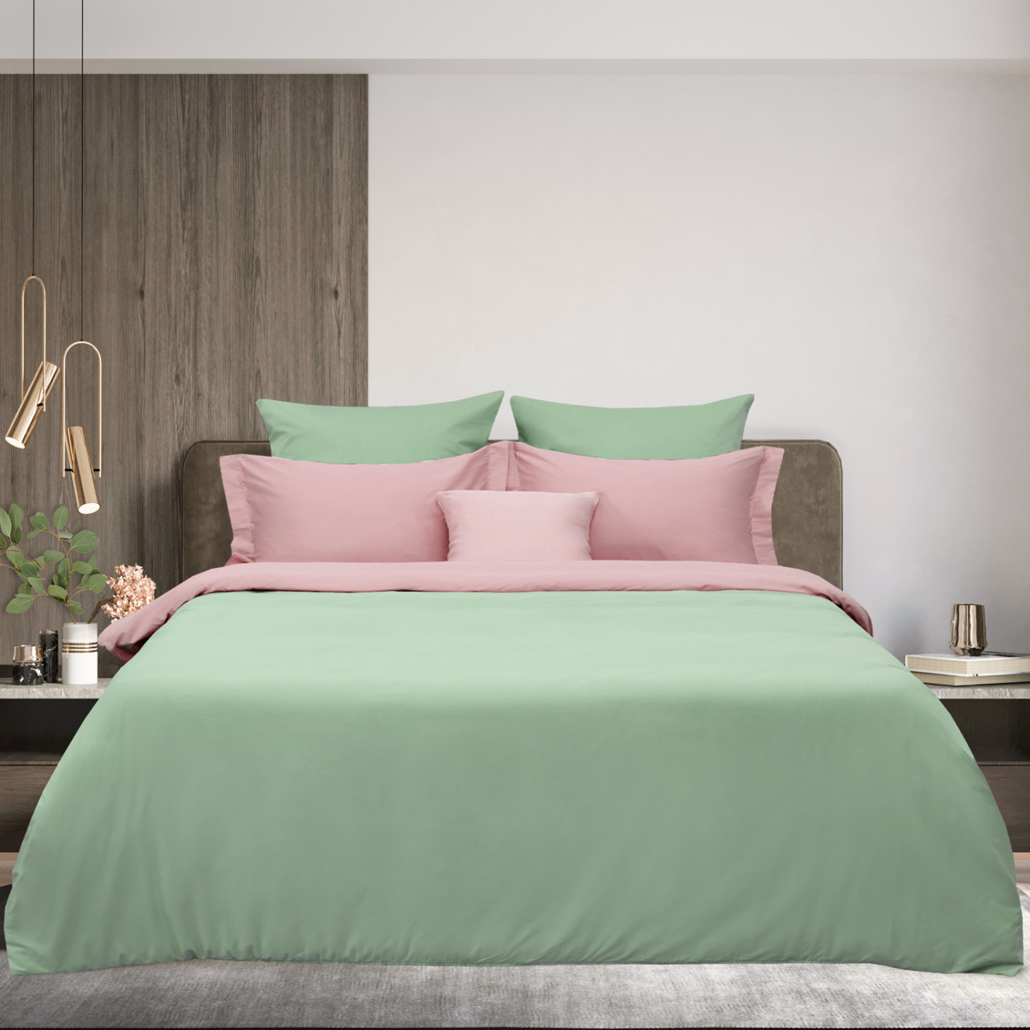 Постельное белье Cameo green & Peachskin - фото № 2