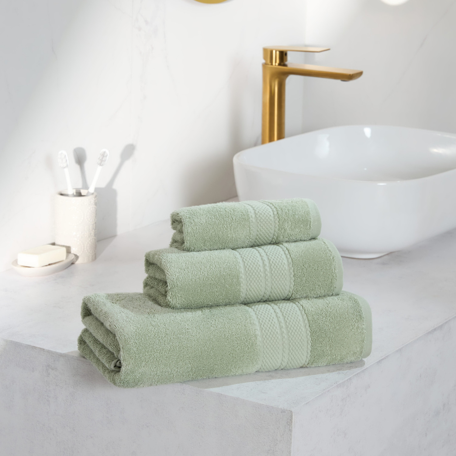 Полотенце Очарование/Incanto, зеленое - фото № 8