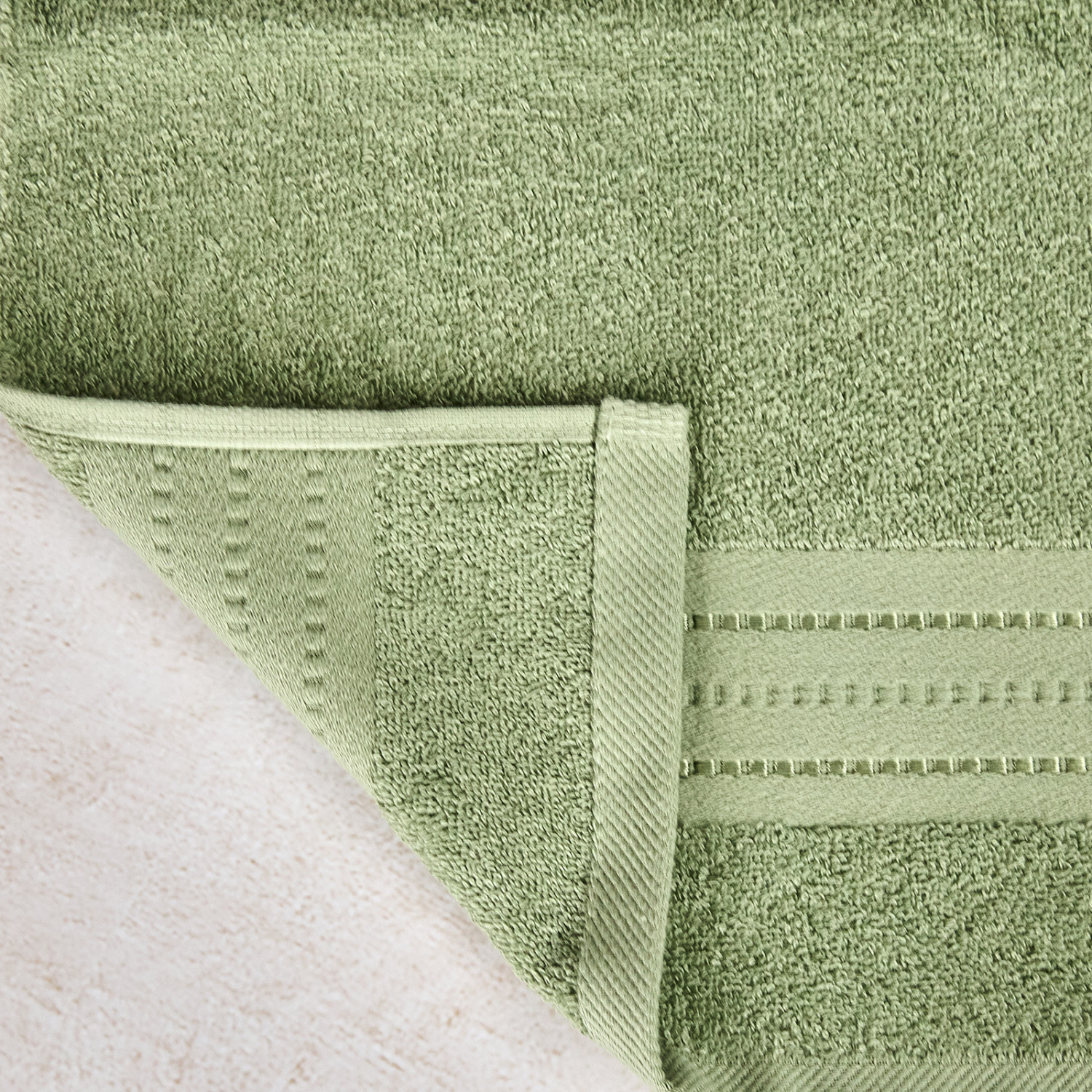 Полотенце махровое Базена/Basena, зеленое - фото № 3