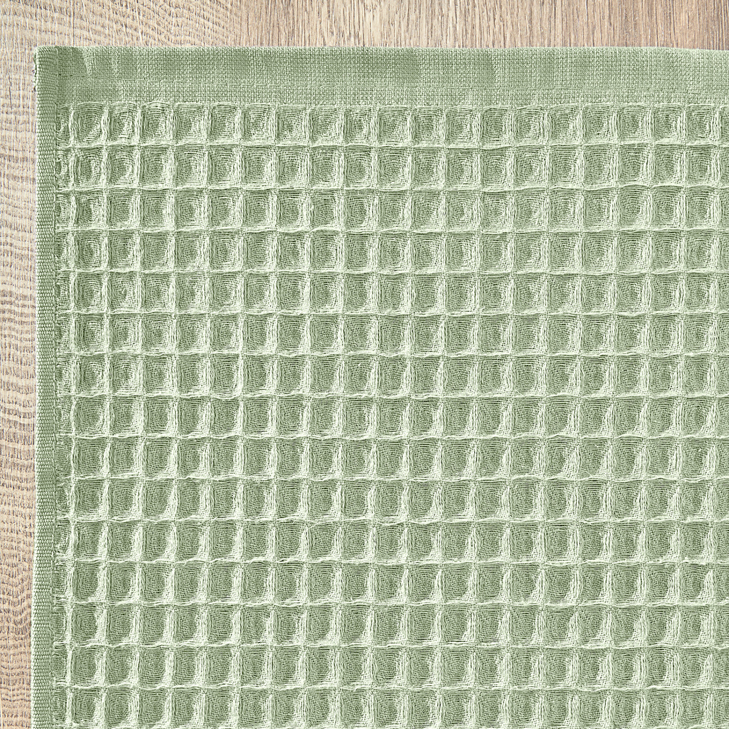 Полотенце вафельное Лорг/Lorgo, зеленое - фото № 4