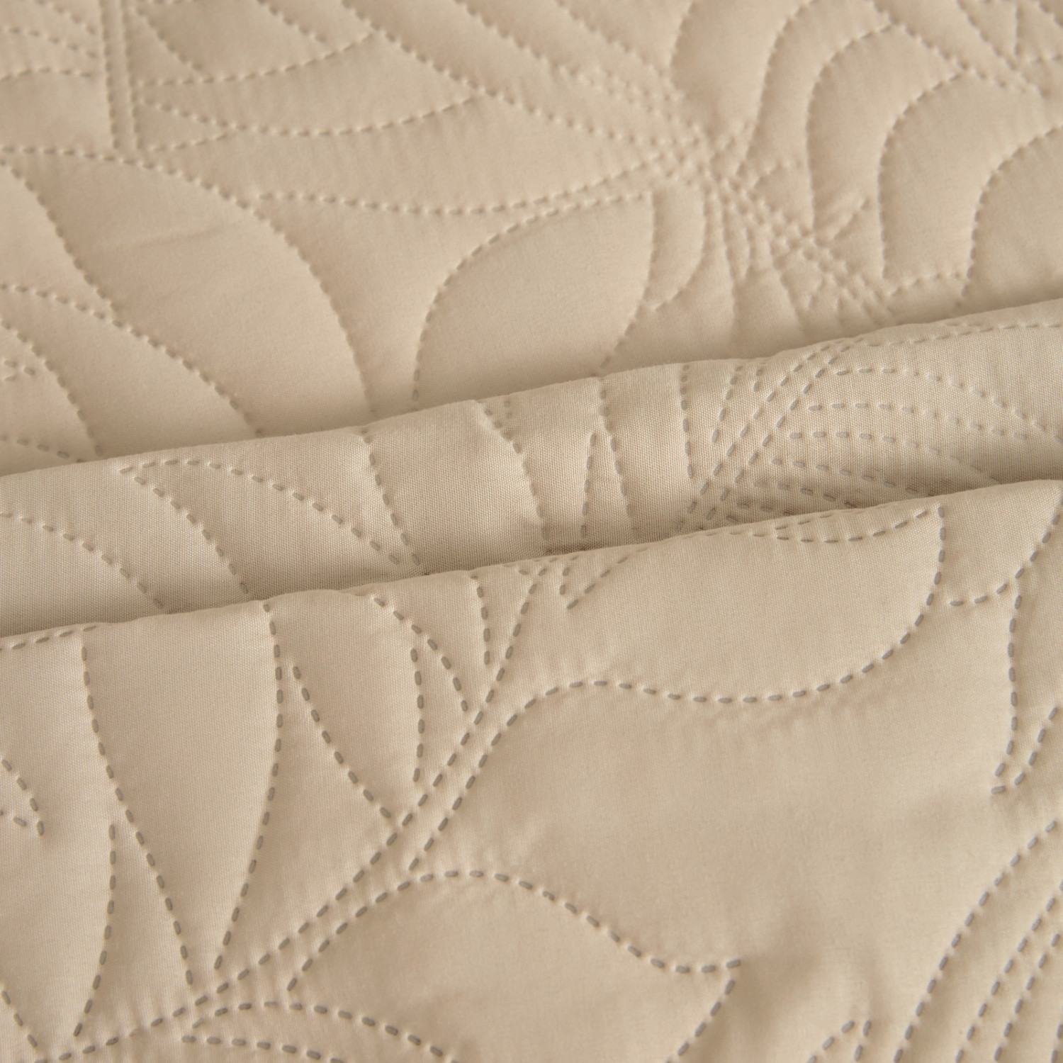 Покрывало Листочки/Fogliare, бежевое - фото № 5