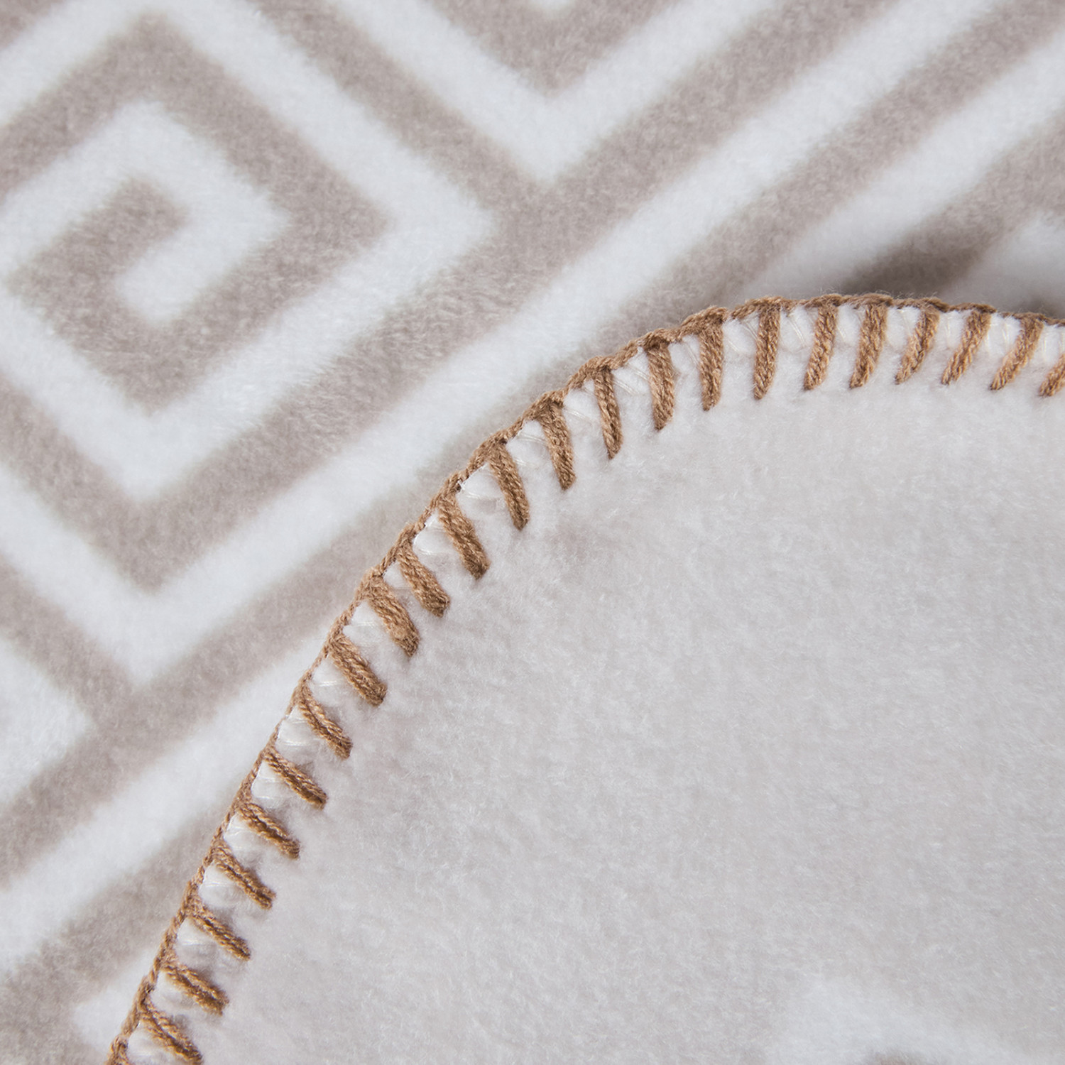 Плед Пончо/Poncho, бежевый - фото № 8